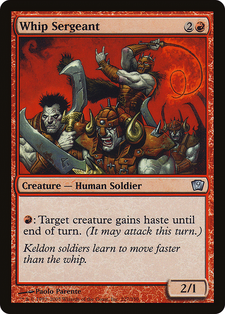 Whip Sergeant — Ninth Edition — Magic: The Gathering