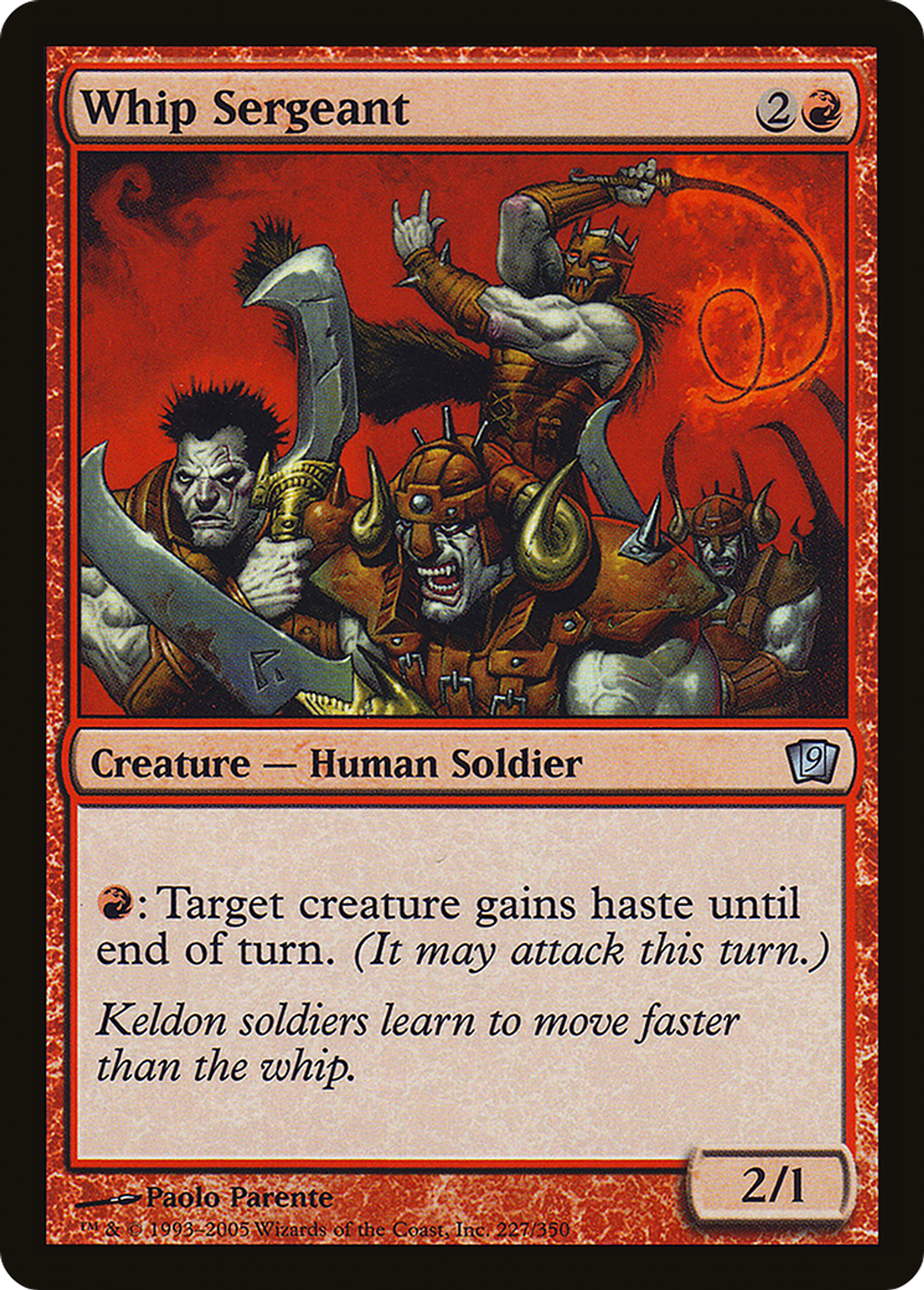 Sergent au fouet — Ninth Edition — Magic: The Gathering