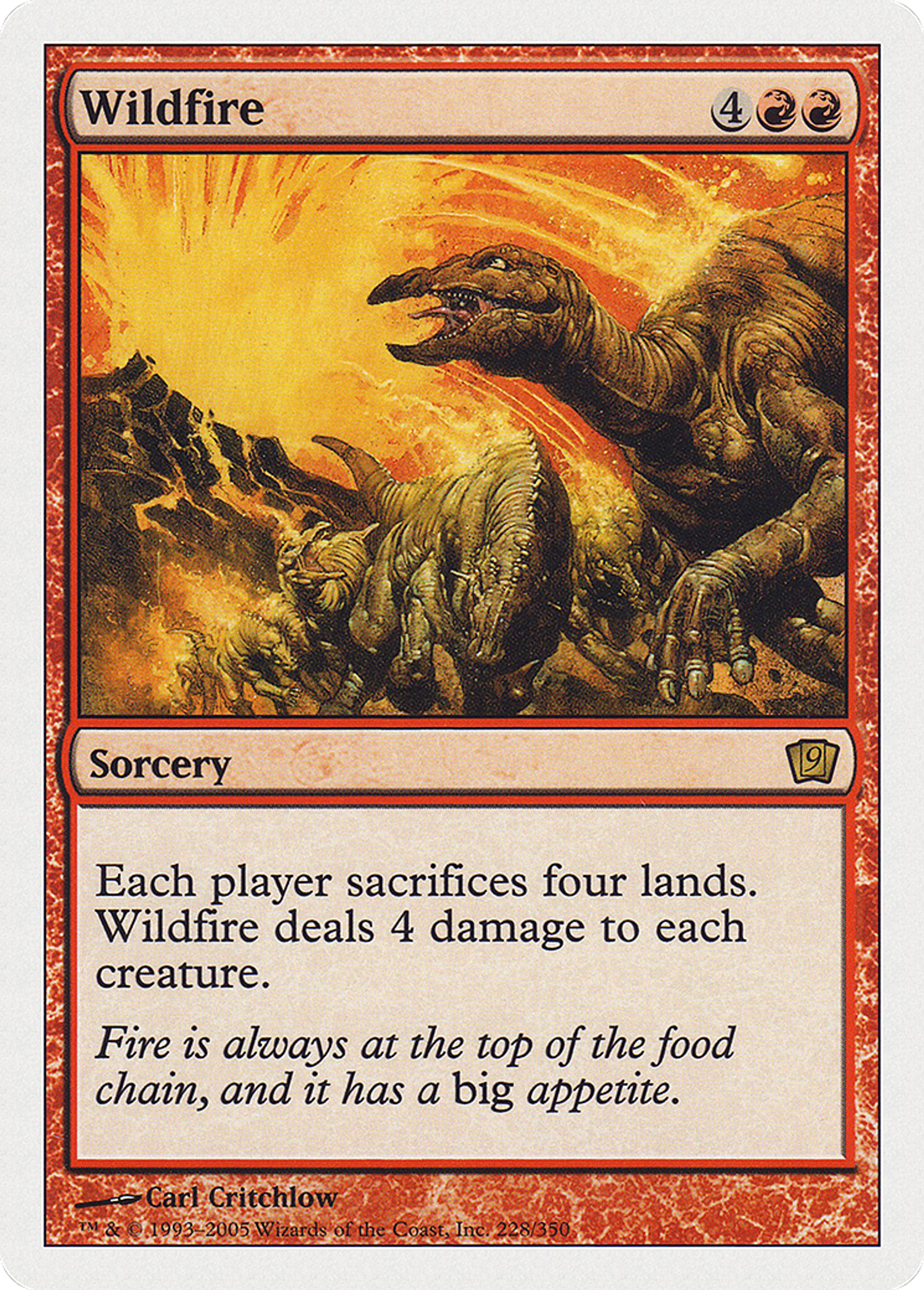 Feu dévastateur — Ninth Edition — Magic: The Gathering