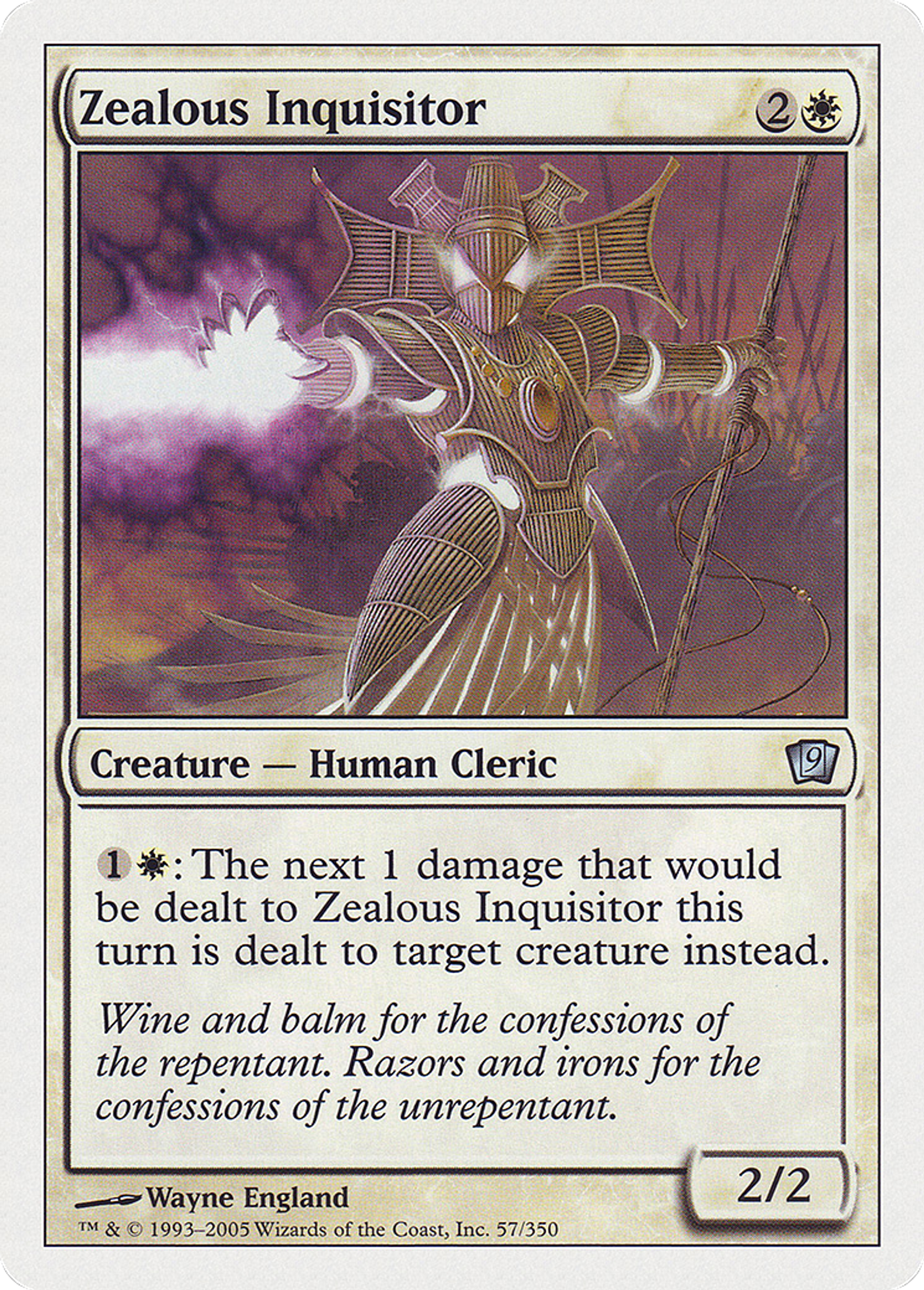 Inquisiteur zélé — Ninth Edition — Magic: The Gathering