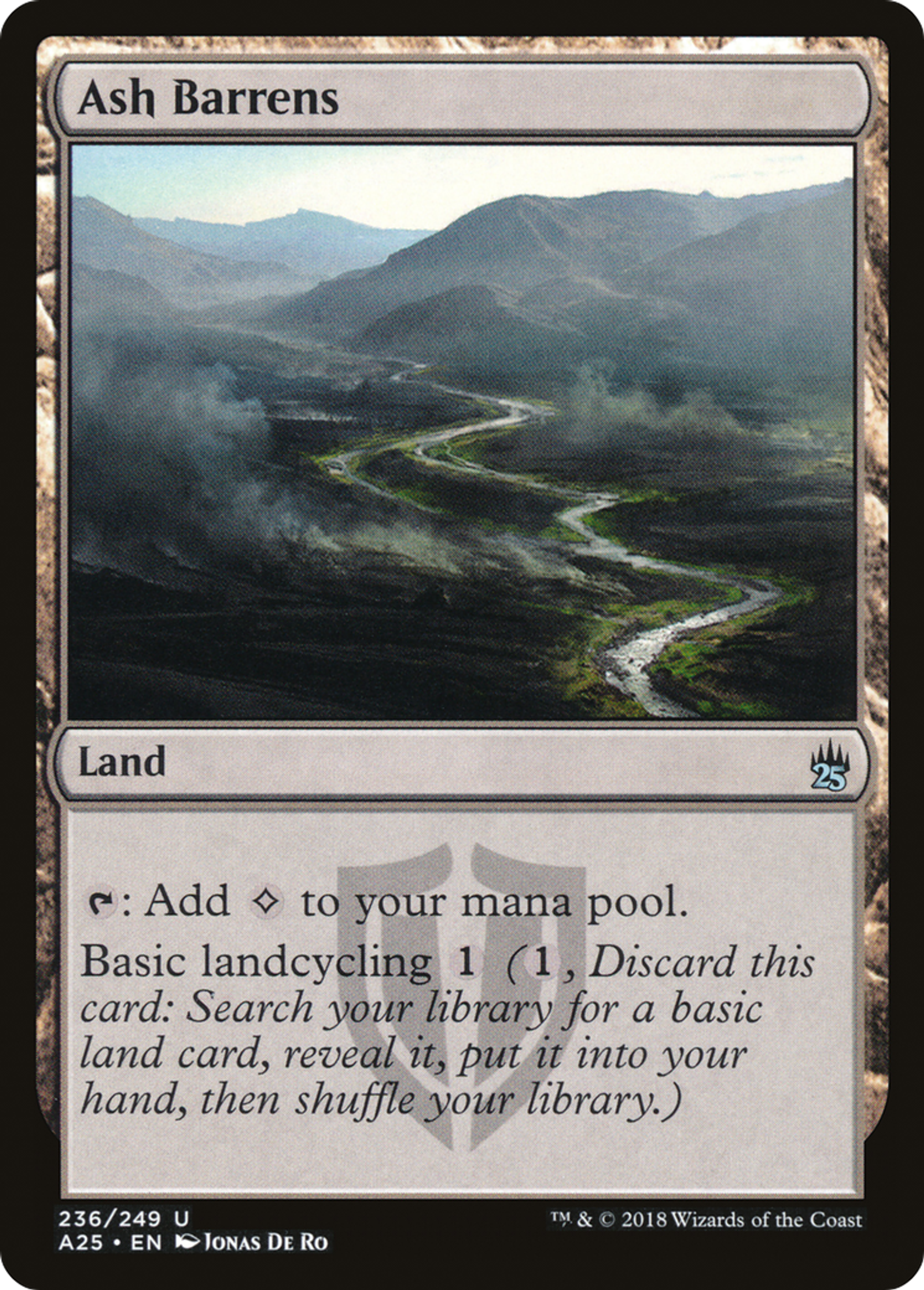 Ash Barrens — Masters 25 — Magic: The Gathering