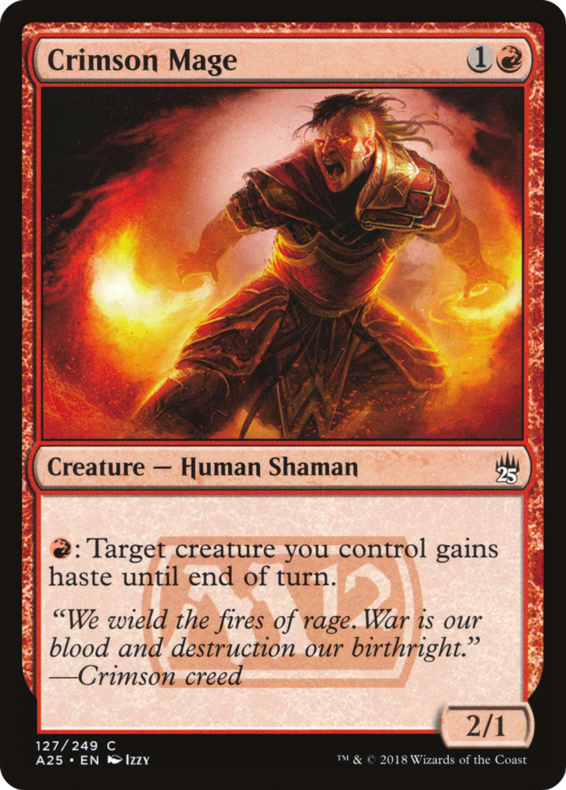 Crimson Mage — Masters 25 — Magic: The Gathering