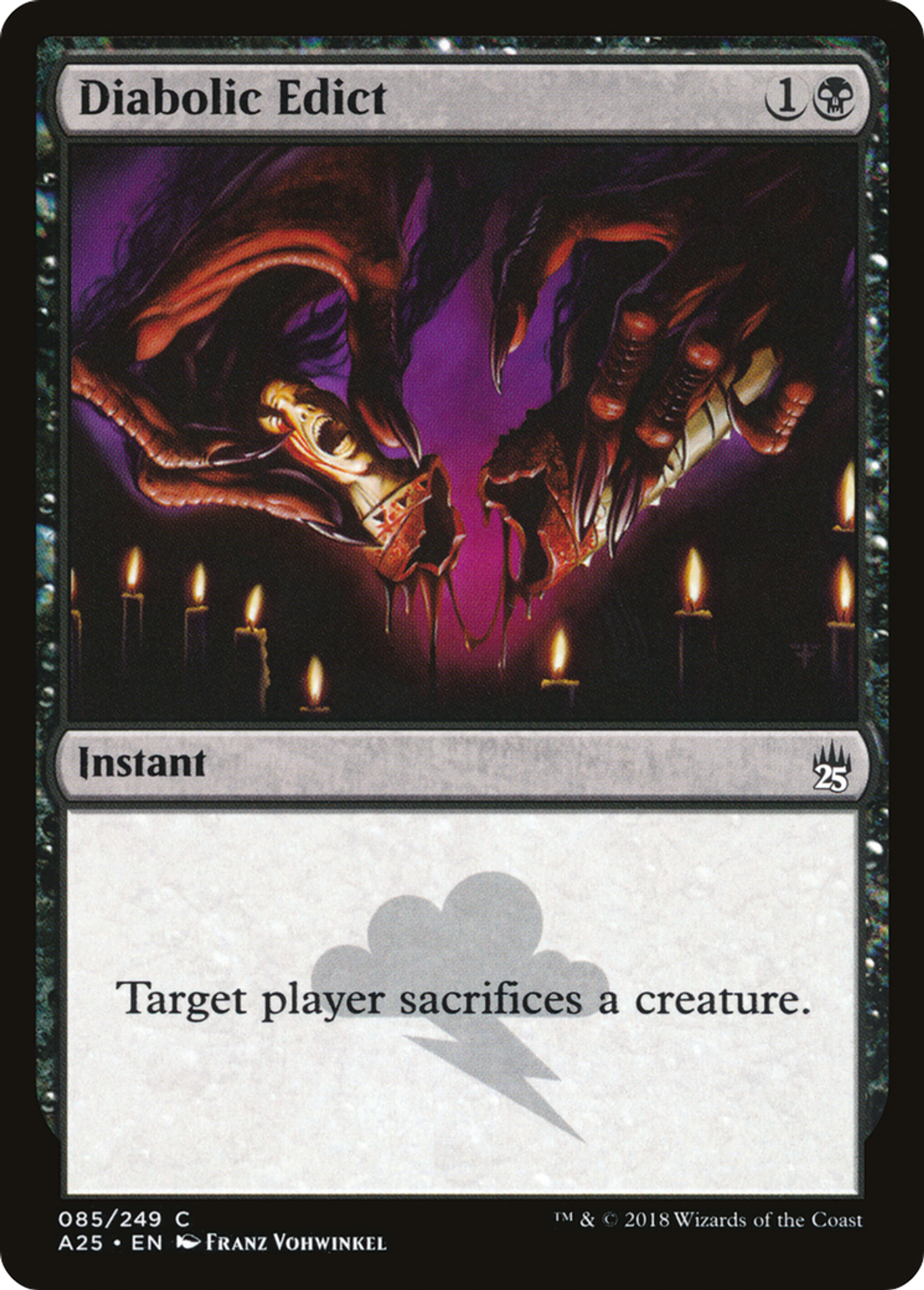 Diabolic Edict — Masters 25 — Magic: The Gathering