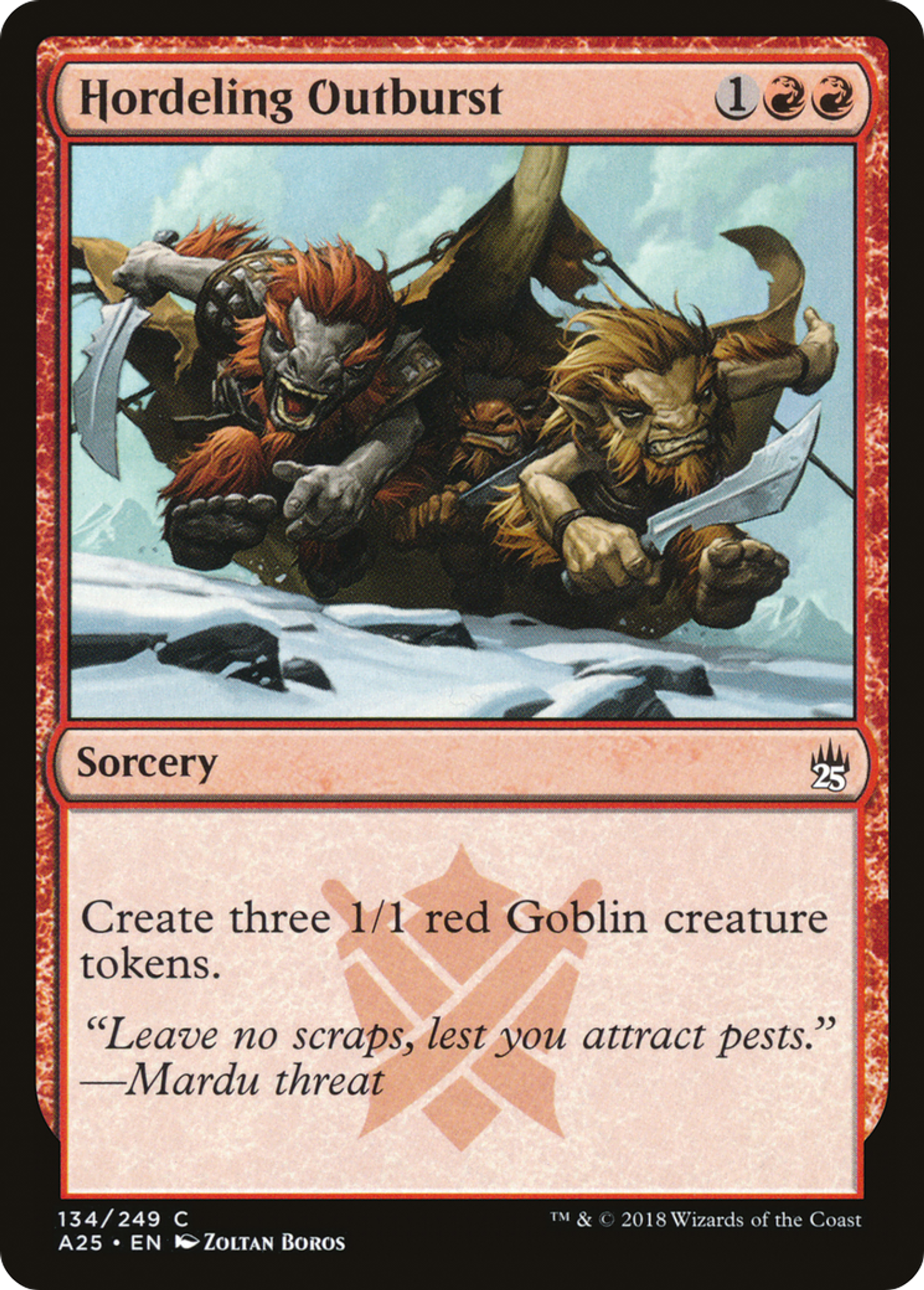 Hordeling Outburst — Masters 25 — Magic: The Gathering