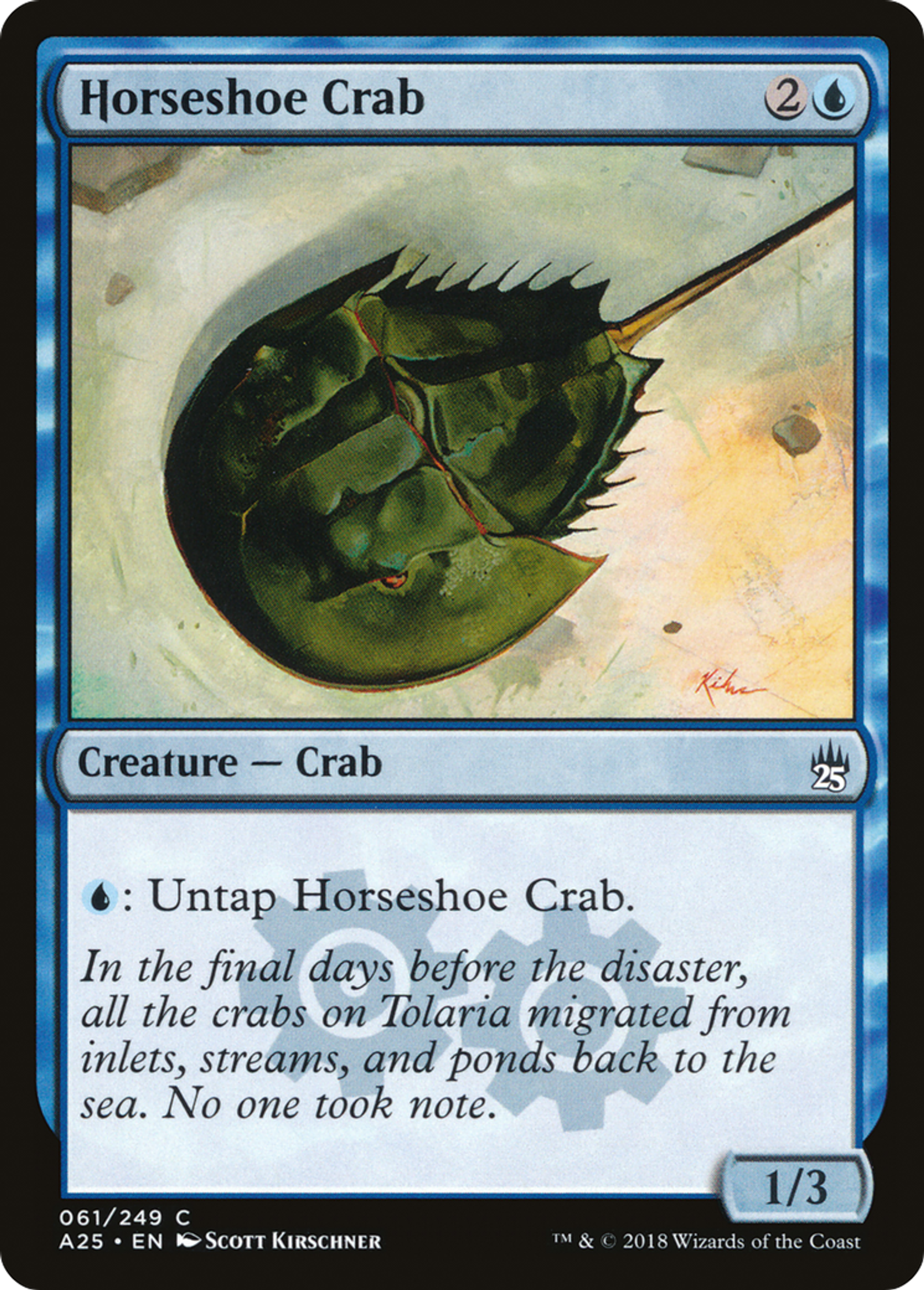 Horseshoe Crab — Masters 25 — Magic: The Gathering