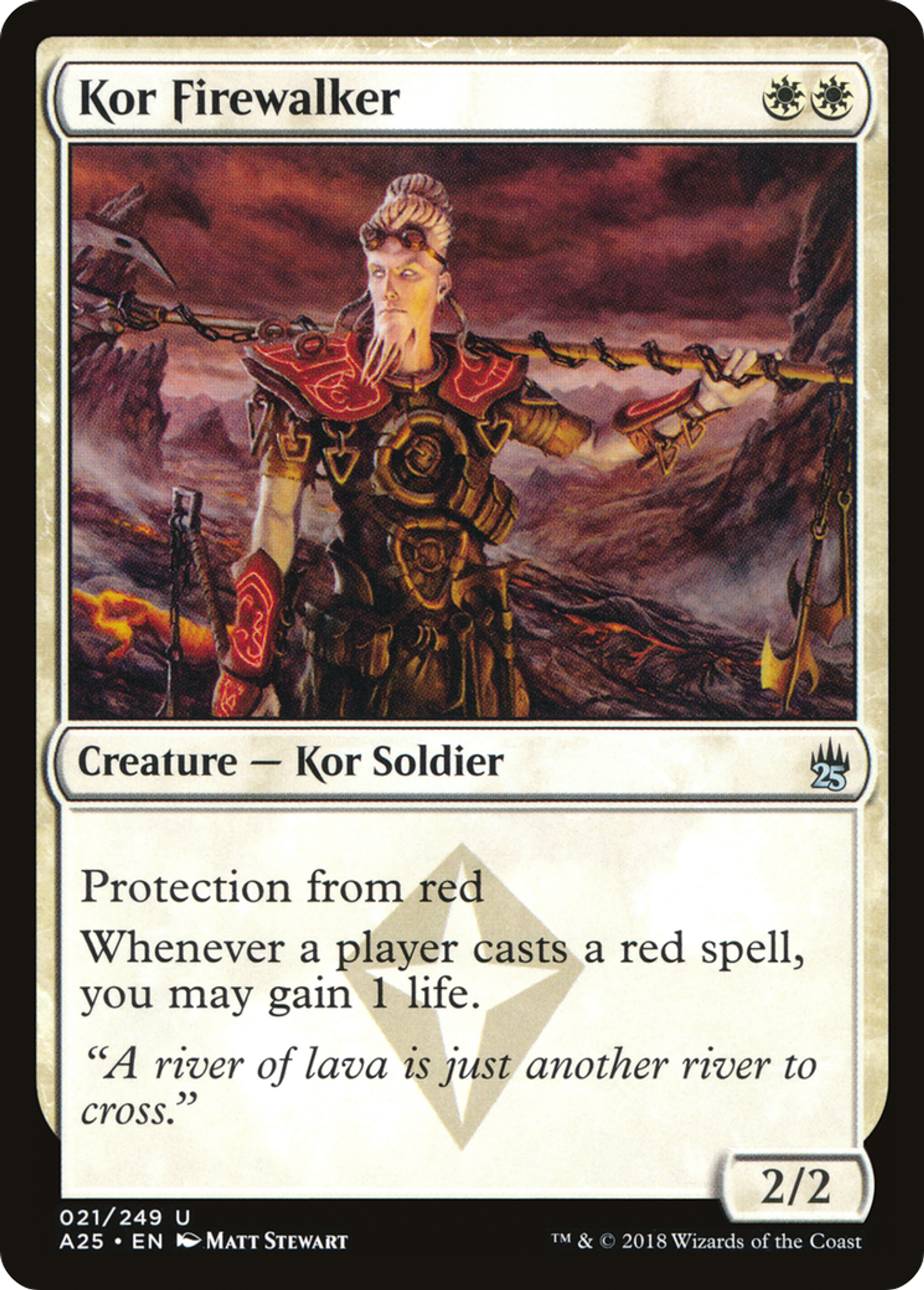 Kor Firewalker — Masters 25 — Magic: The Gathering
