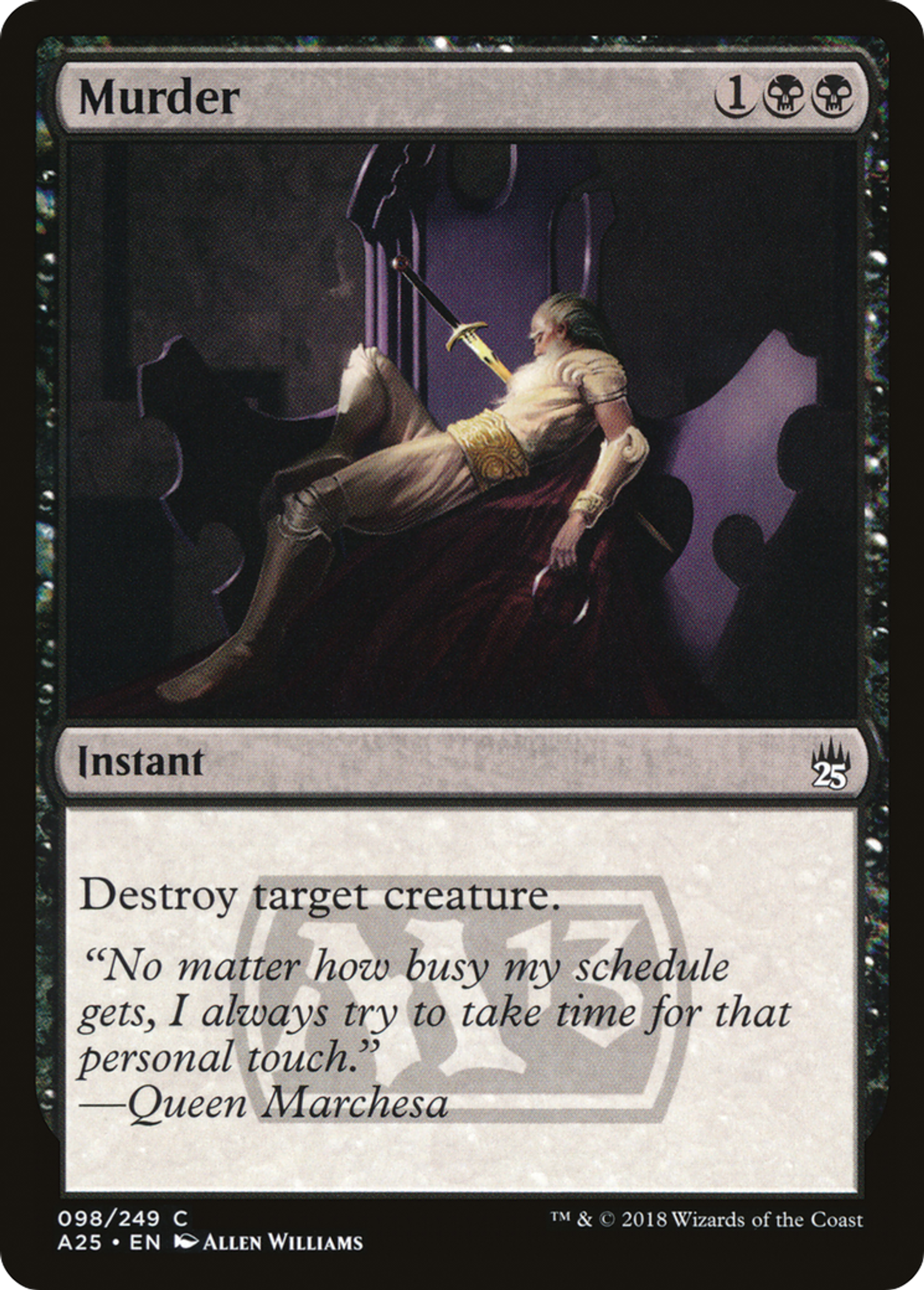 Murder — Masters 25 — Magic: The Gathering