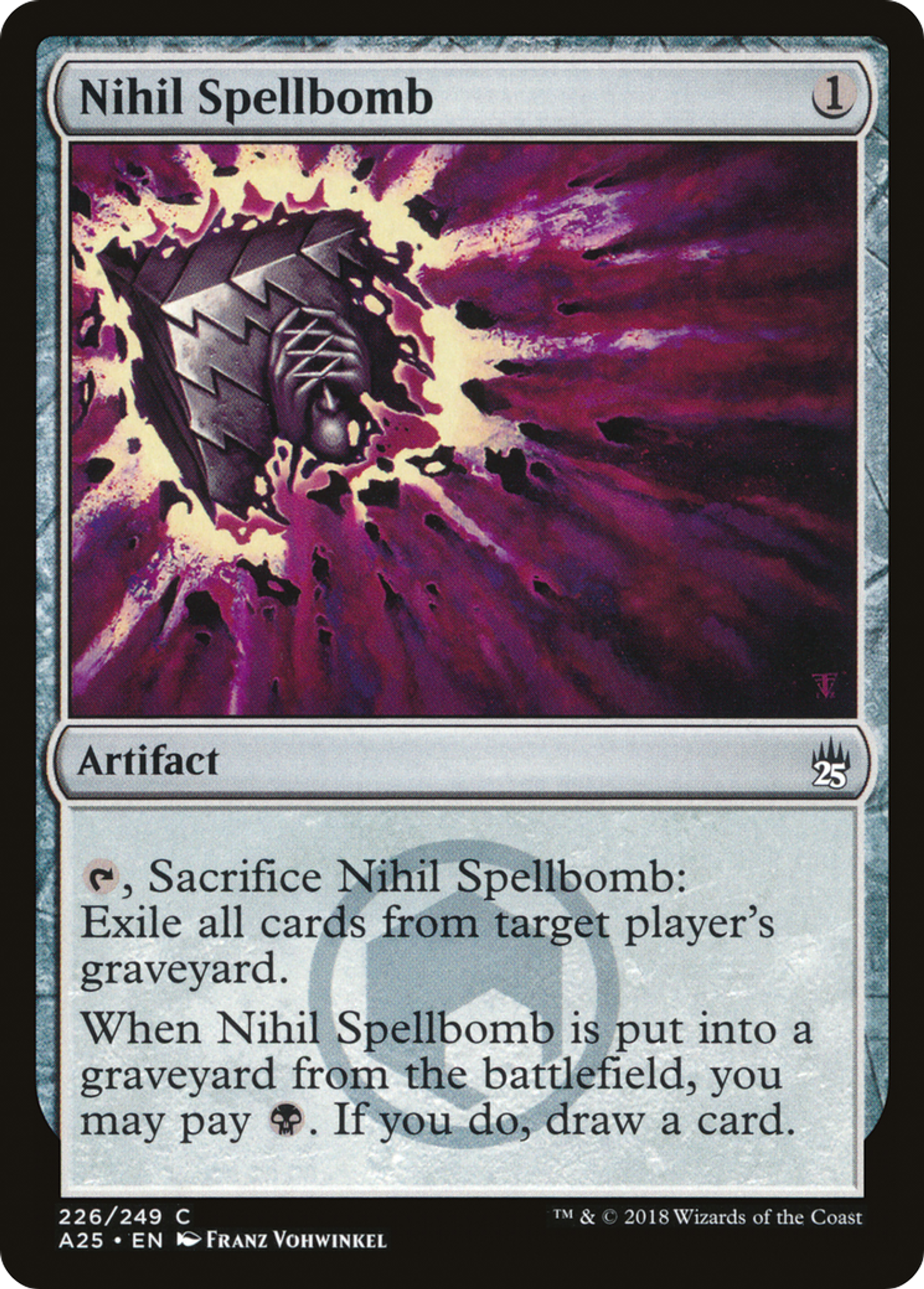 Nihil Spellbomb — Masters 25 — Magic: The Gathering