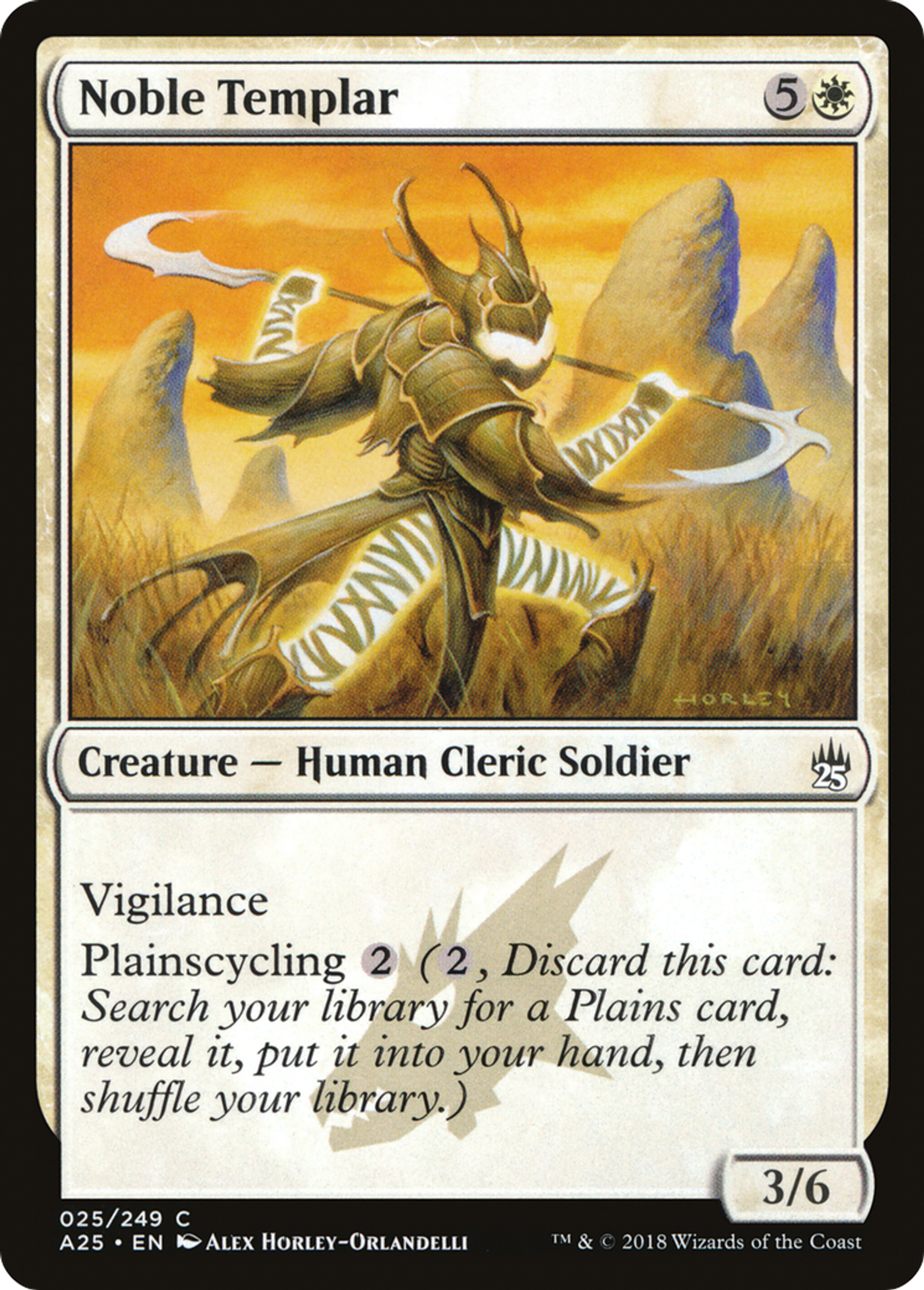 Noble Templar — Masters 25 — Magic: The Gathering