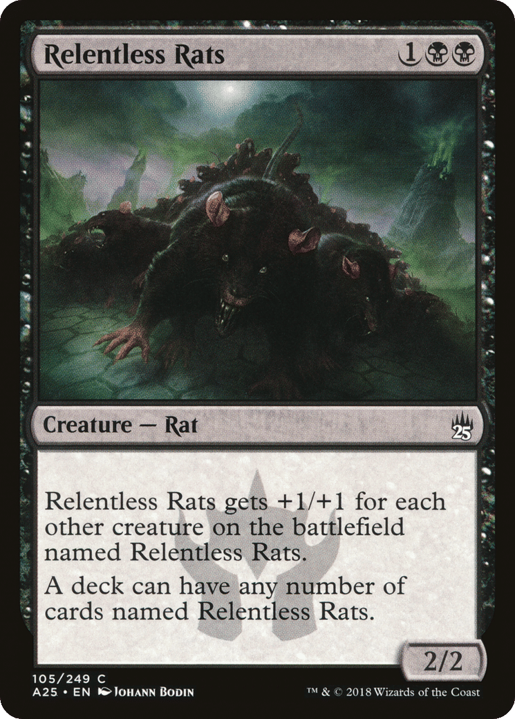 Relentless Rats — Masters 25 — Magic: The Gathering