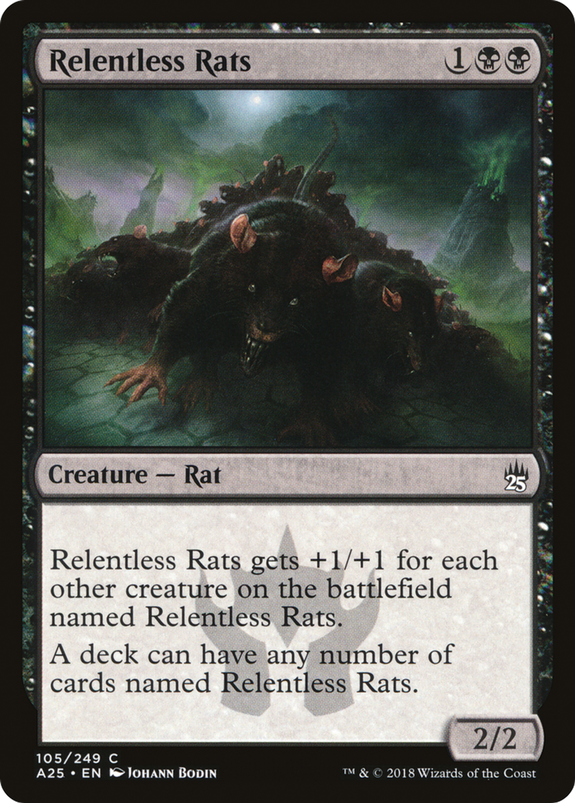 Relentless Rats — Masters 25 — Magic: The Gathering