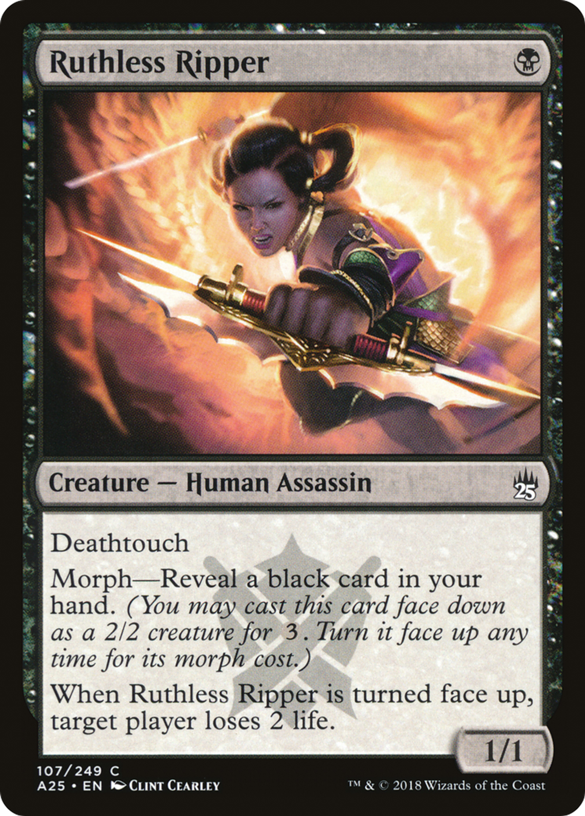Ruthless Ripper — Masters 25 — Magic: The Gathering