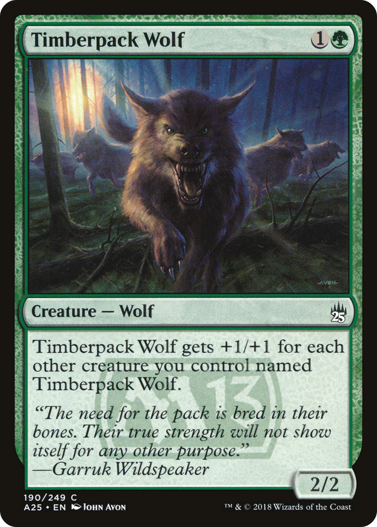 Timberpack Wolf — Masters 25 — Magic: The Gathering