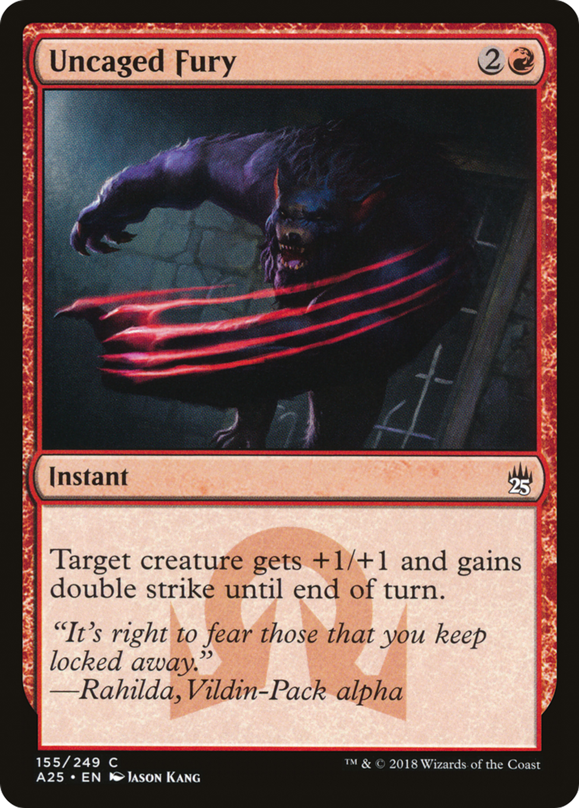 Uncaged Fury — Masters 25 — Magic: The Gathering