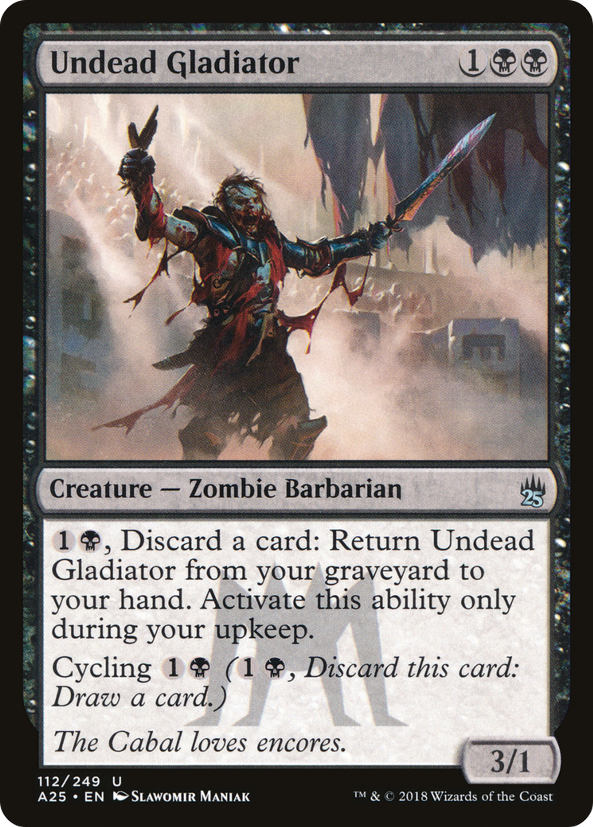 Undead Gladiator — Masters 25 — Magic: The Gathering