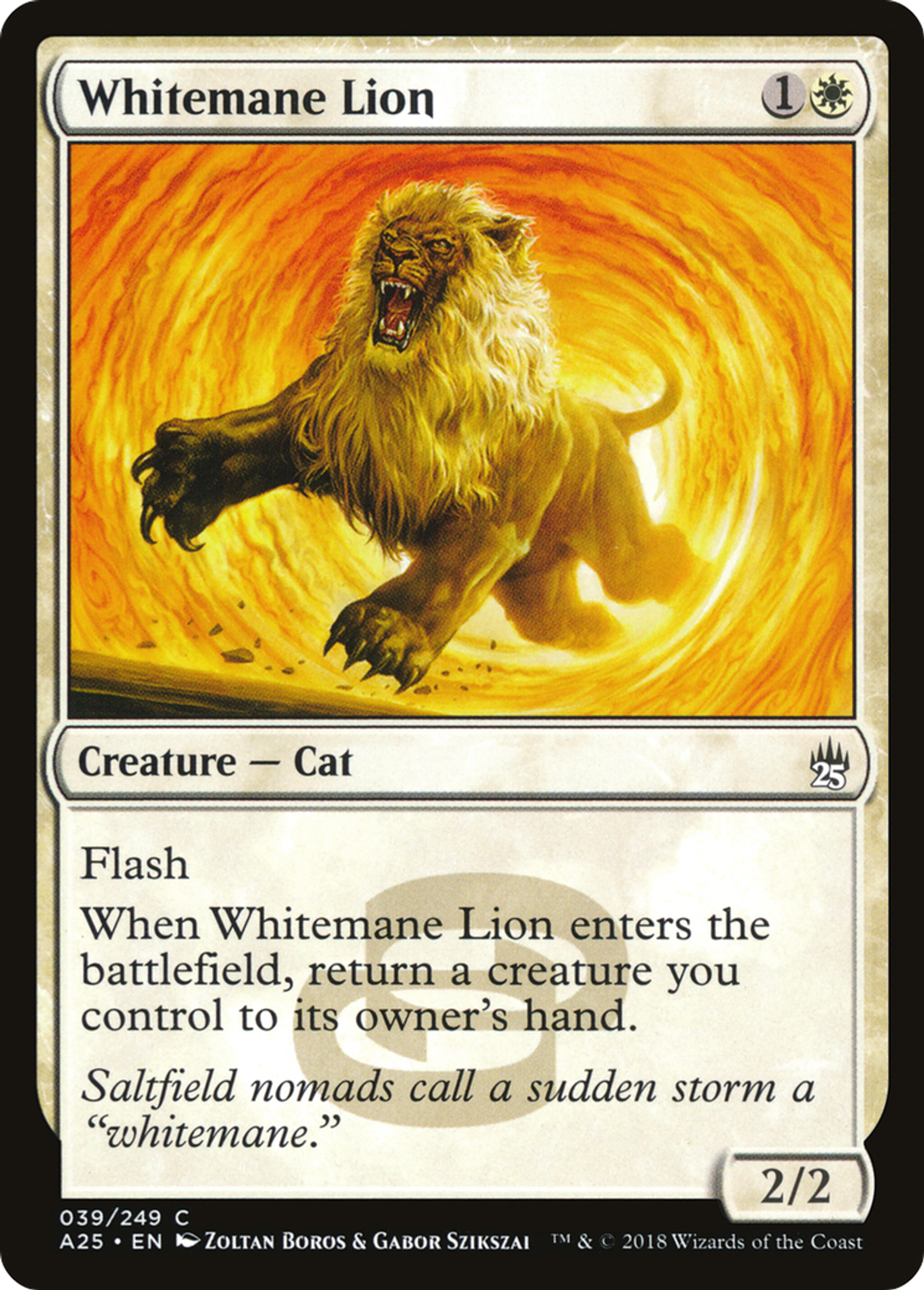 Whitemane Lion — Masters 25 — Magic: The Gathering
