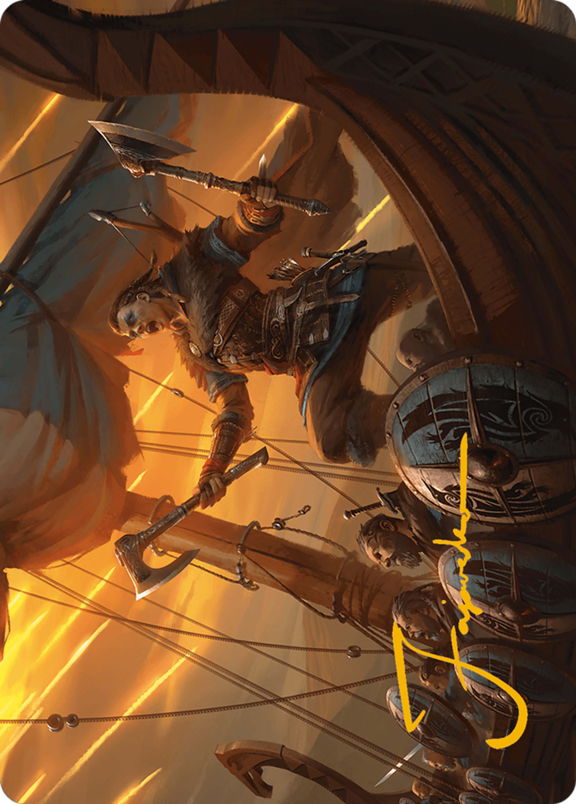 Eivor, Battle-Ready — Assassin's Creed Art Series — Magic: The Gathering