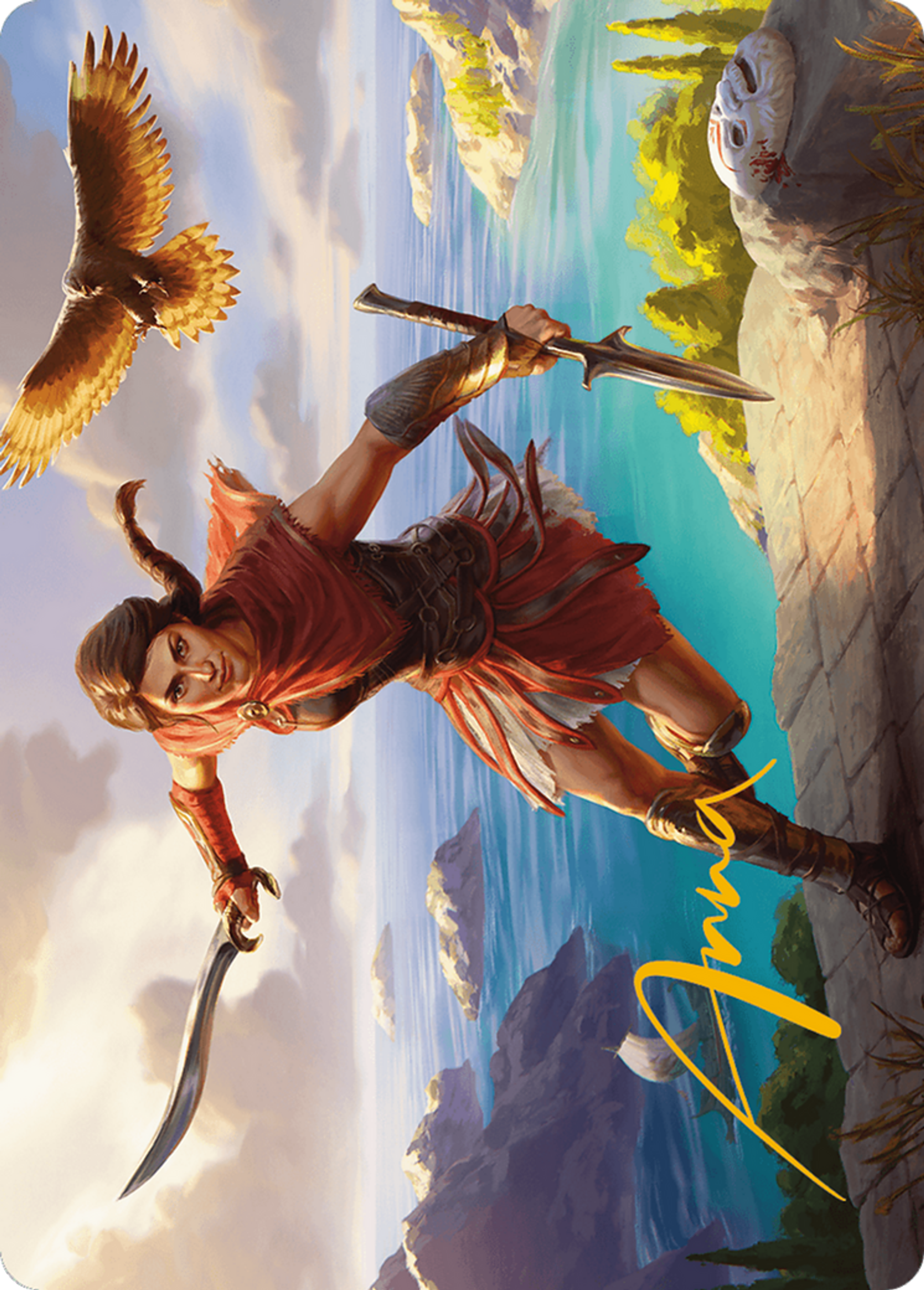 Kassandra, Eagle Bearer — Assassin's Creed Art Series — Magic: The Gathering