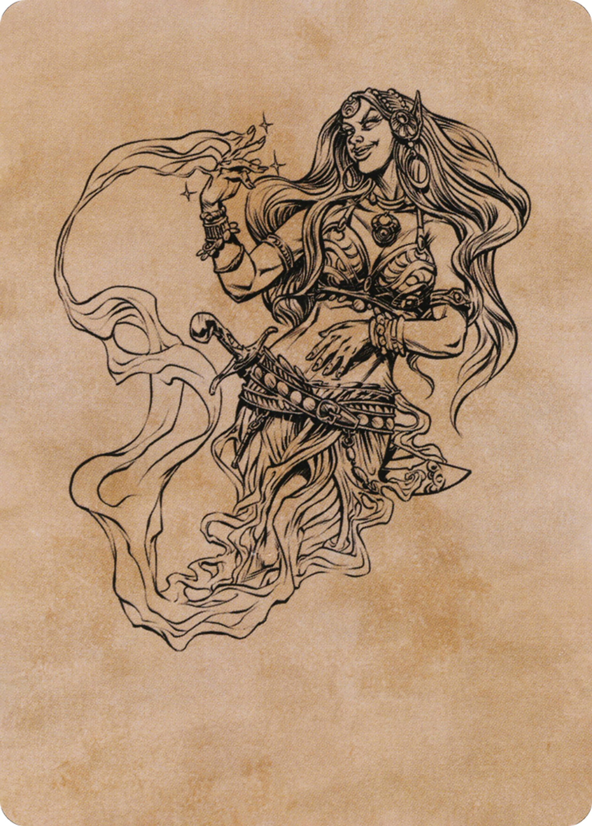 Djinni Windseer — Adventures in the Forgotten Realms Art Series — Magic: The Gathering