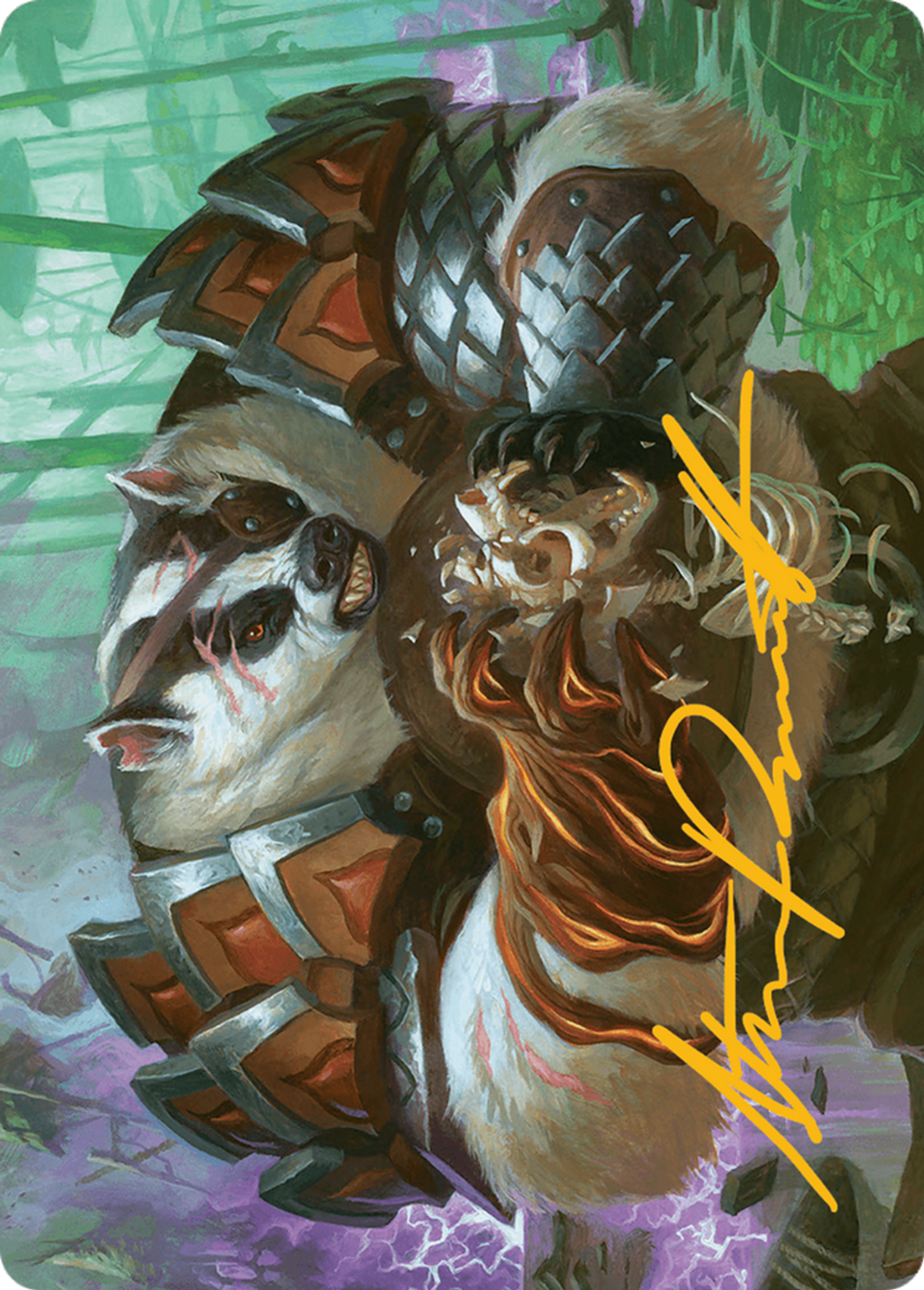Hugs, Grisly Guardian — Bloomburrow Art Series — Magic: The Gathering