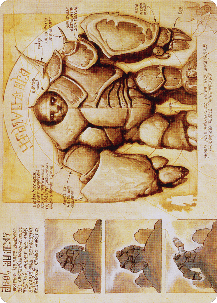 Precursor Golem — The Brothers' War Art Series — Magic: The Gathering