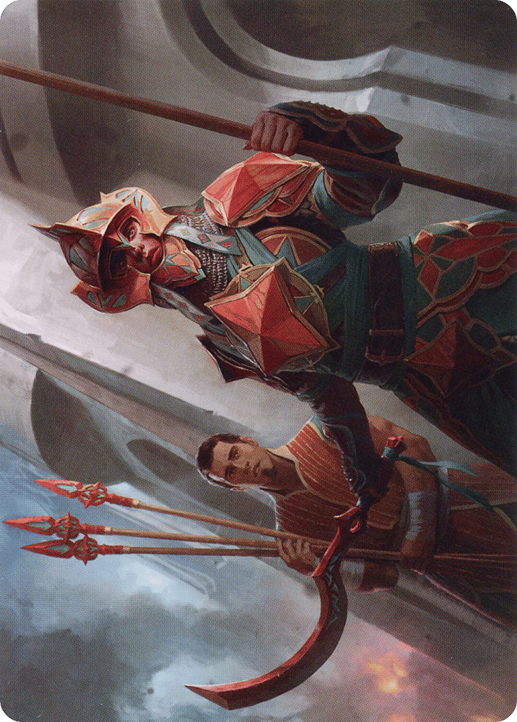 Siege Veteran — The Brothers' War Art Series — Magic: The Gathering