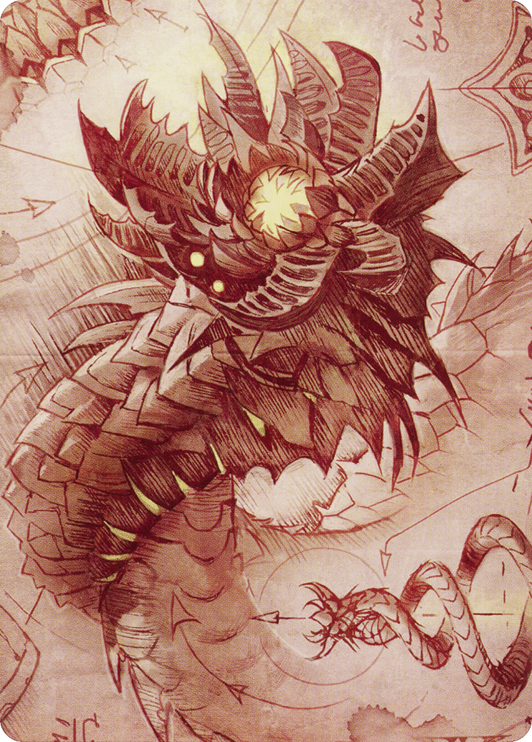 Wurmcoil Engine — The Brothers' War Art Series — Magic: The Gathering