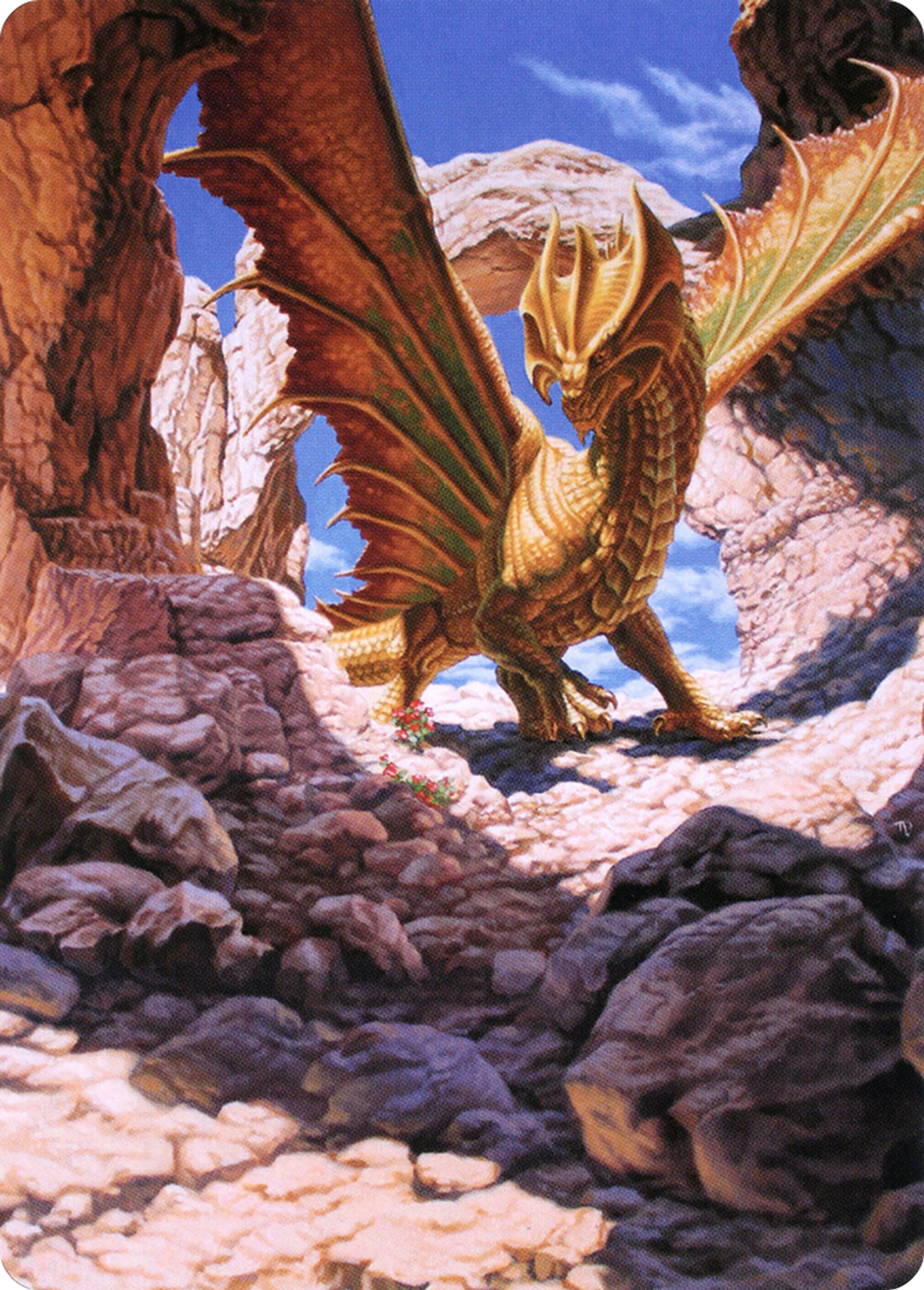 Ancient Brass Dragon — Battle for Baldur's Gate Art Series — Magic: The Gathering
