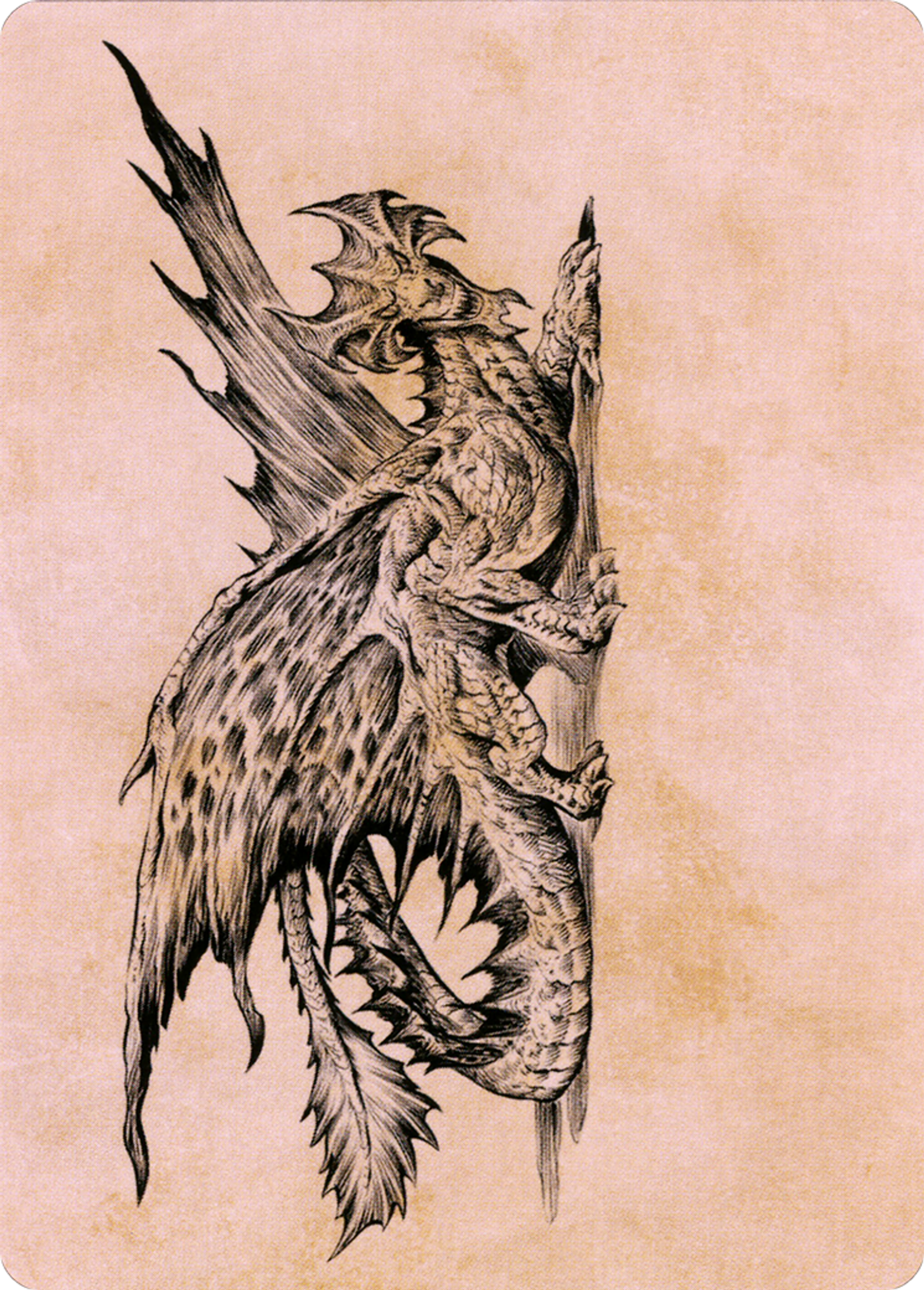 Ancient Brass Dragon — Battle for Baldur's Gate Art Series — Magic: The Gathering