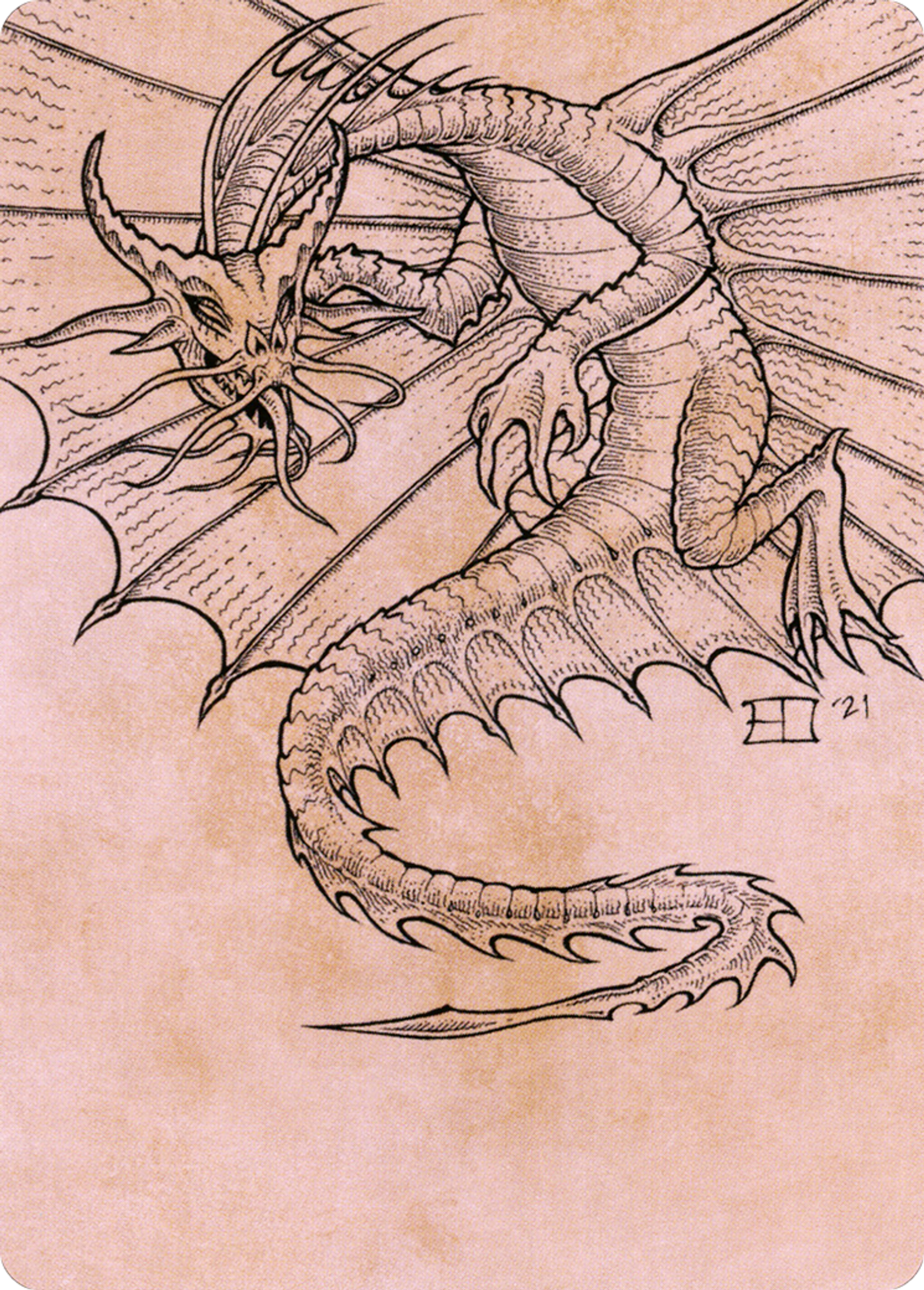 Ancient Gold Dragon — Battle for Baldur's Gate Art Series — Magic: The Gathering