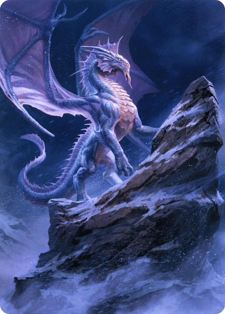 Ancient Silver Dragon — Battle for Baldur's Gate Art Series — Magic: The Gathering