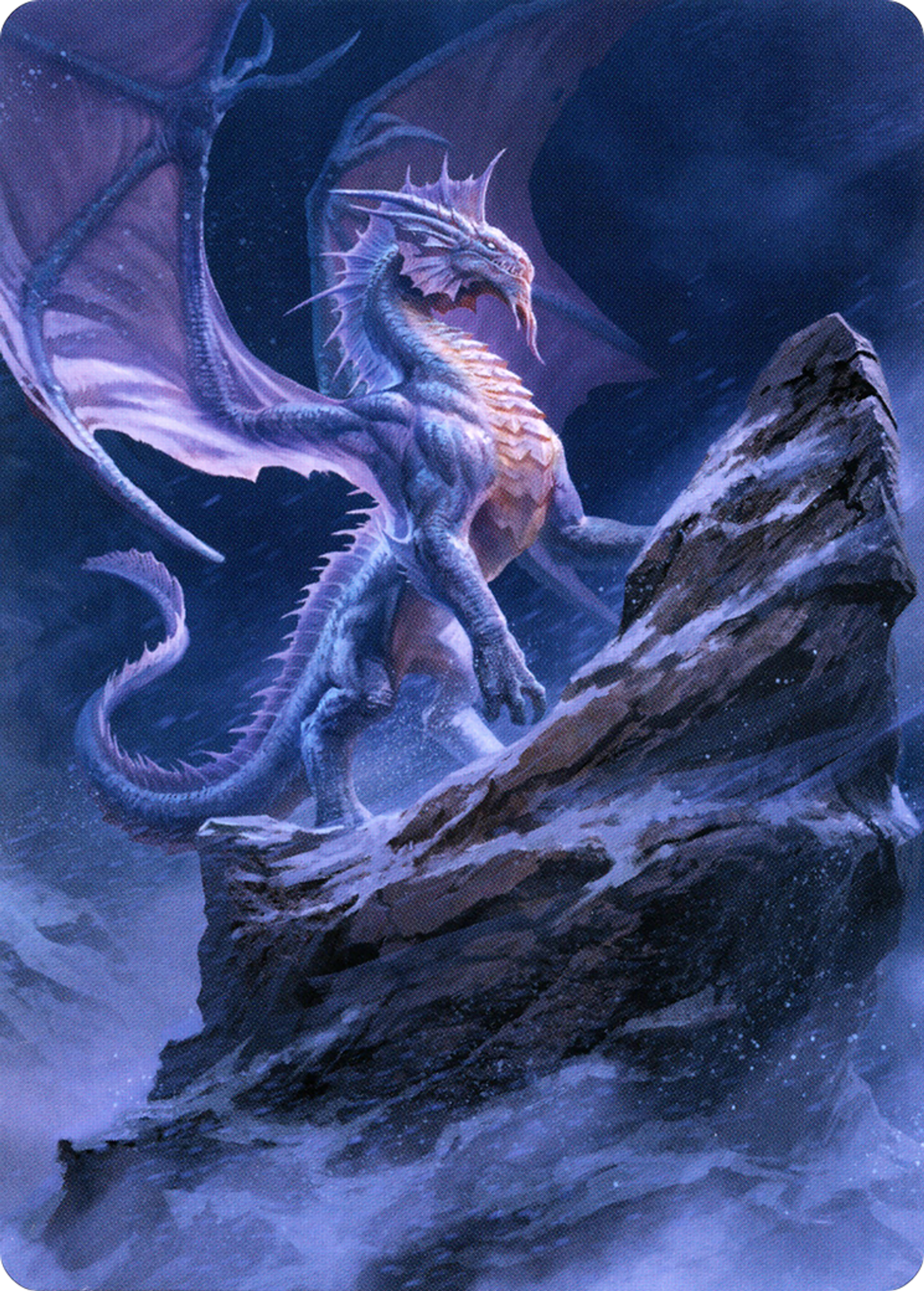 Ancient Silver Dragon — Battle for Baldur's Gate Art Series — Magic: The Gathering