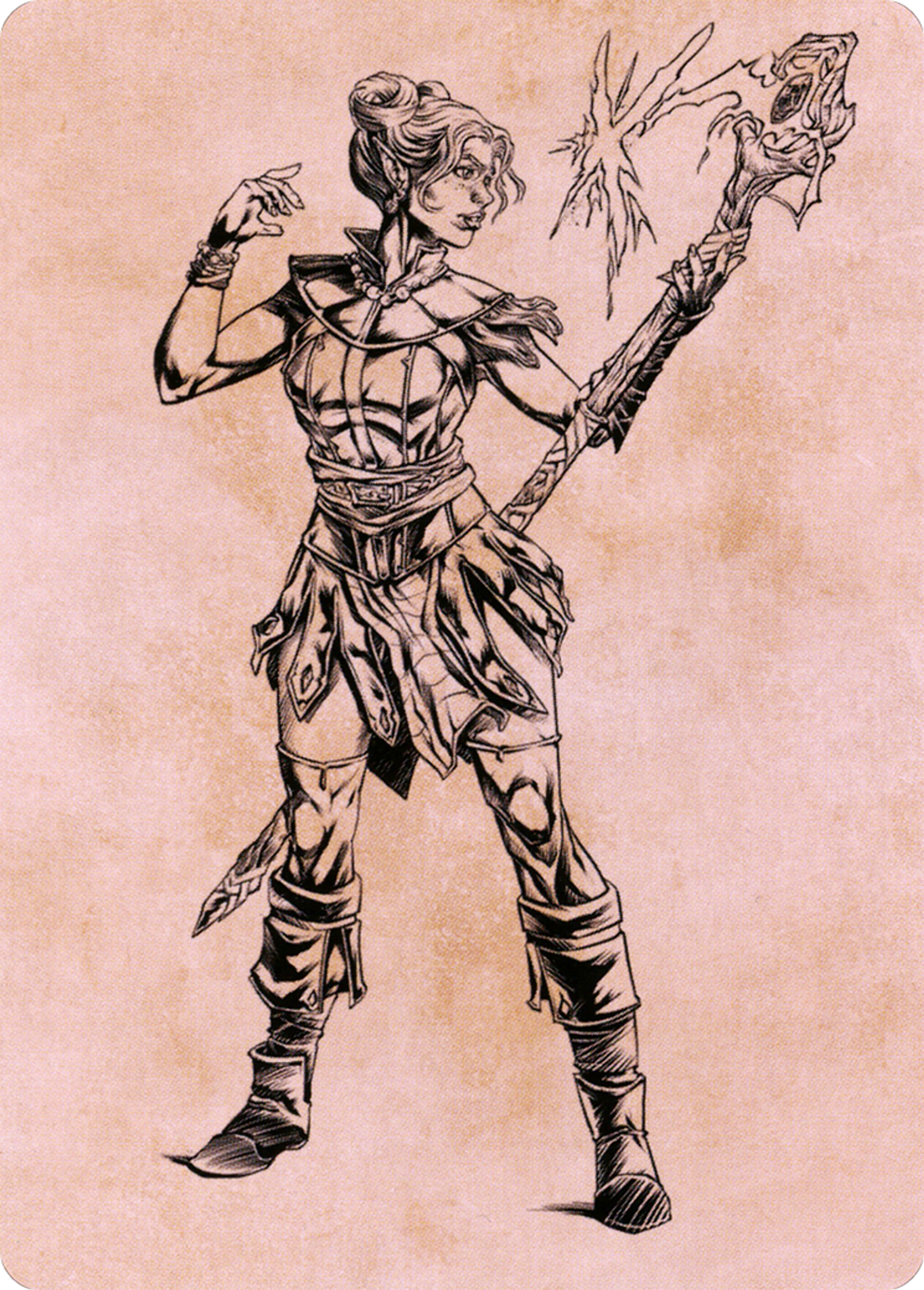 Neera, Wild Mage — Battle for Baldur's Gate Art Series — Magic: The Gathering