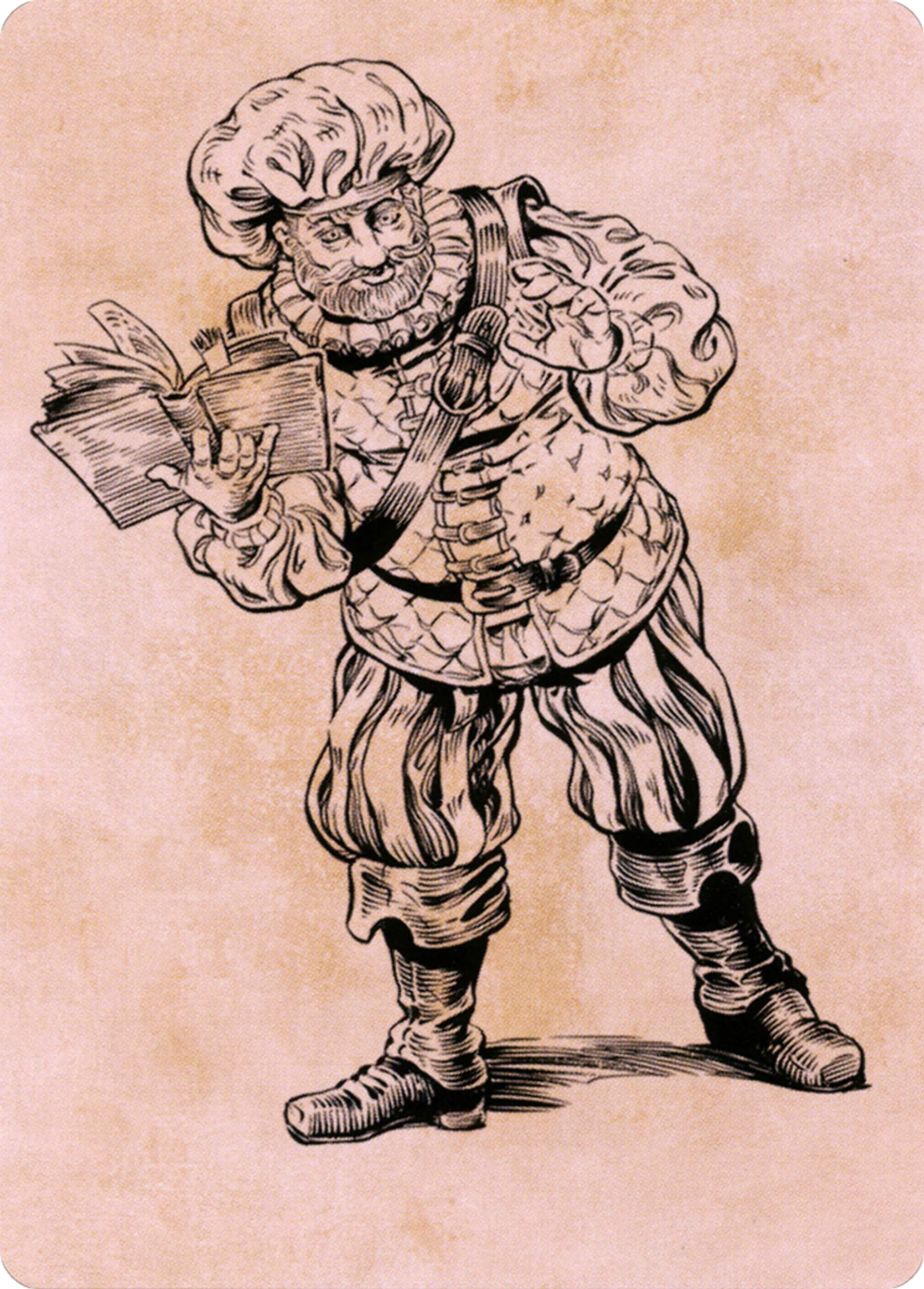 Volo, Itinerant Scholar — Battle for Baldur's Gate Art Series — Magic: The Gathering