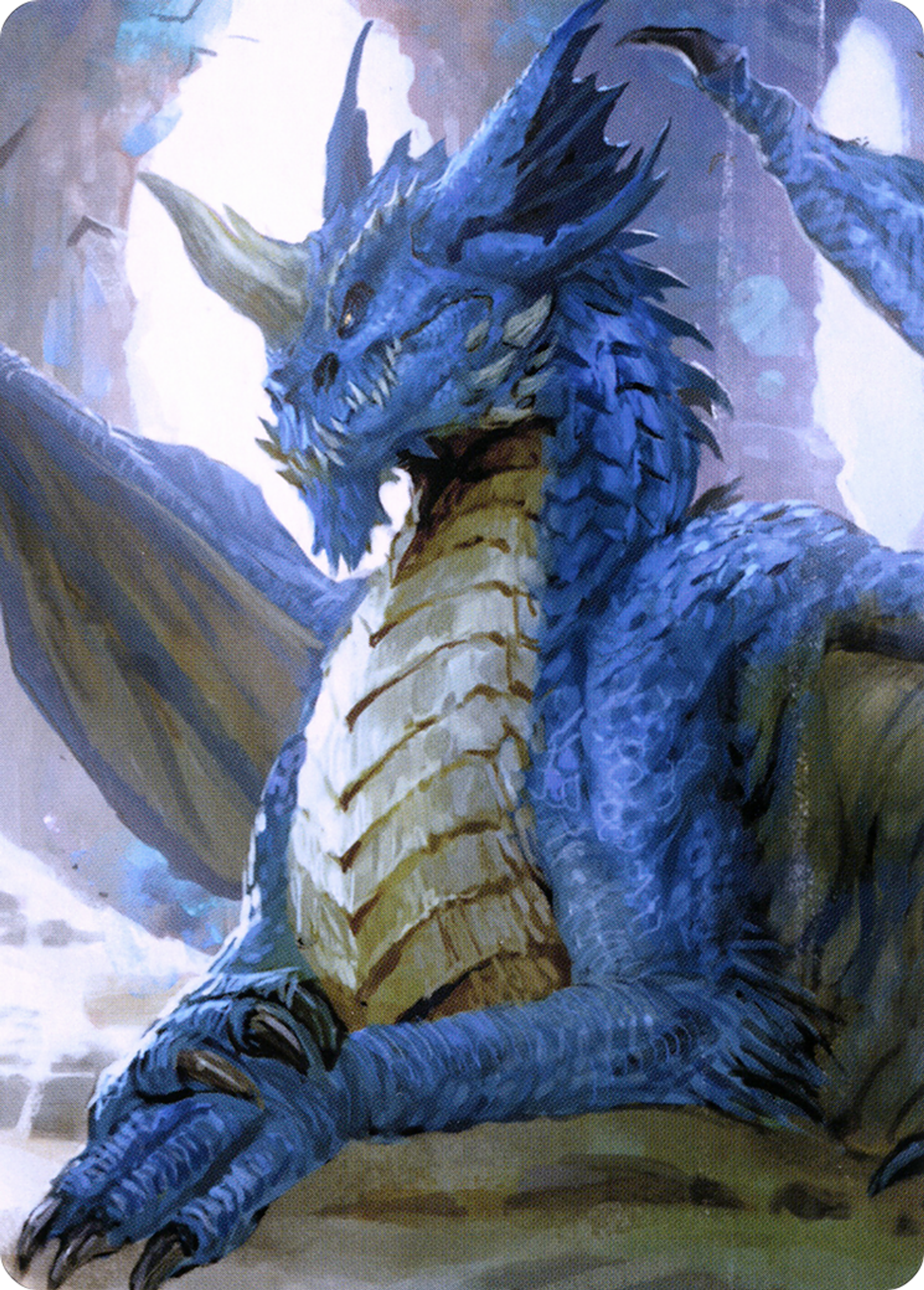 Young Blue Dragon — Battle for Baldur's Gate Art Series — Magic: The Gathering