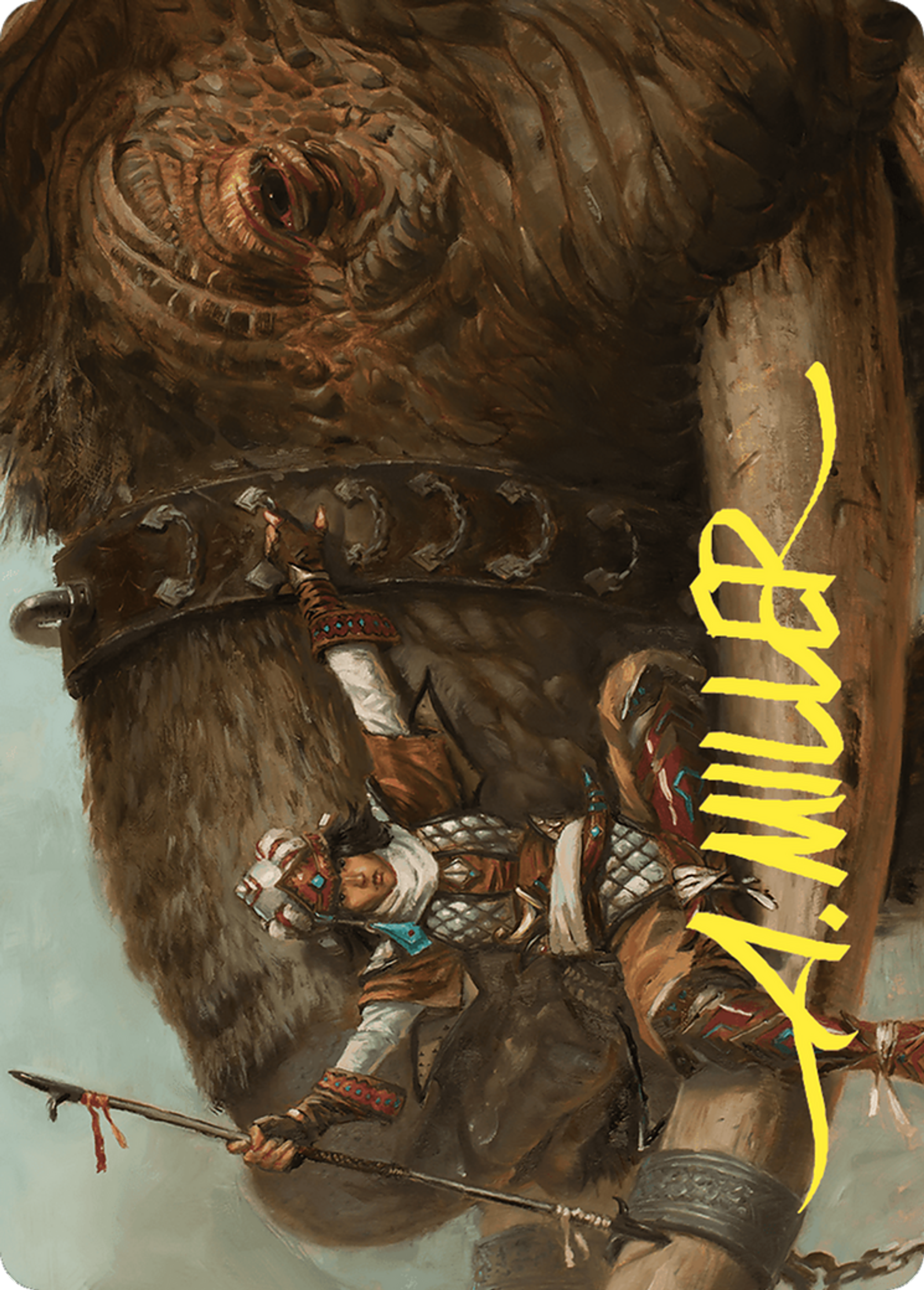 Tuskguard Captain — Commander Masters Art Series — Magic: The Gathering