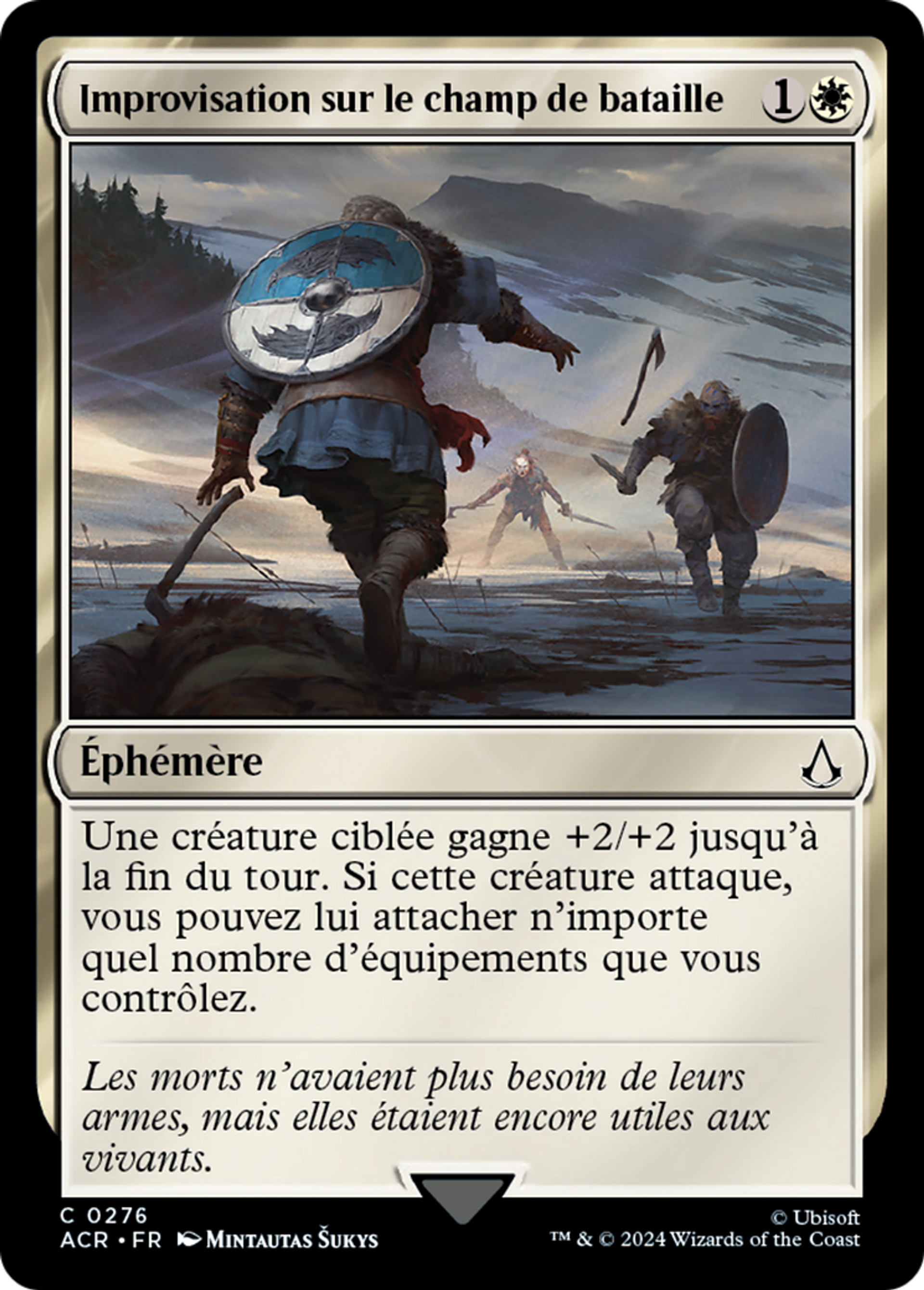 Improvisation sur le champ de bataille — Assassin's Creed — Magic: The Gathering