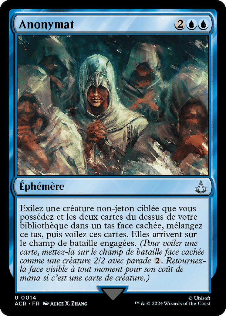 Anonymat — Assassin's Creed — Magic: The Gathering