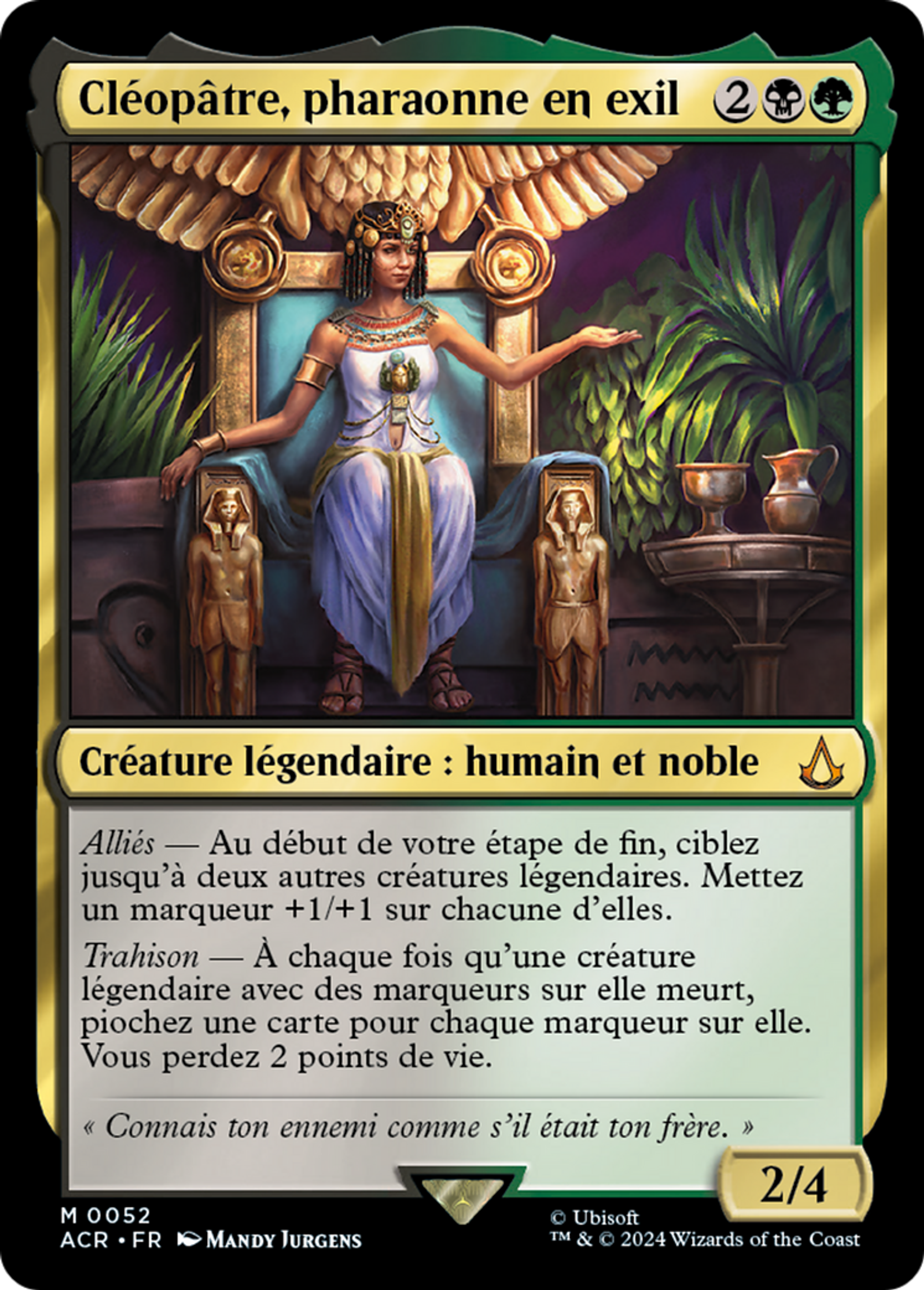 Cléopâtre, pharaonne en exil — Assassin's Creed — Magic: The Gathering