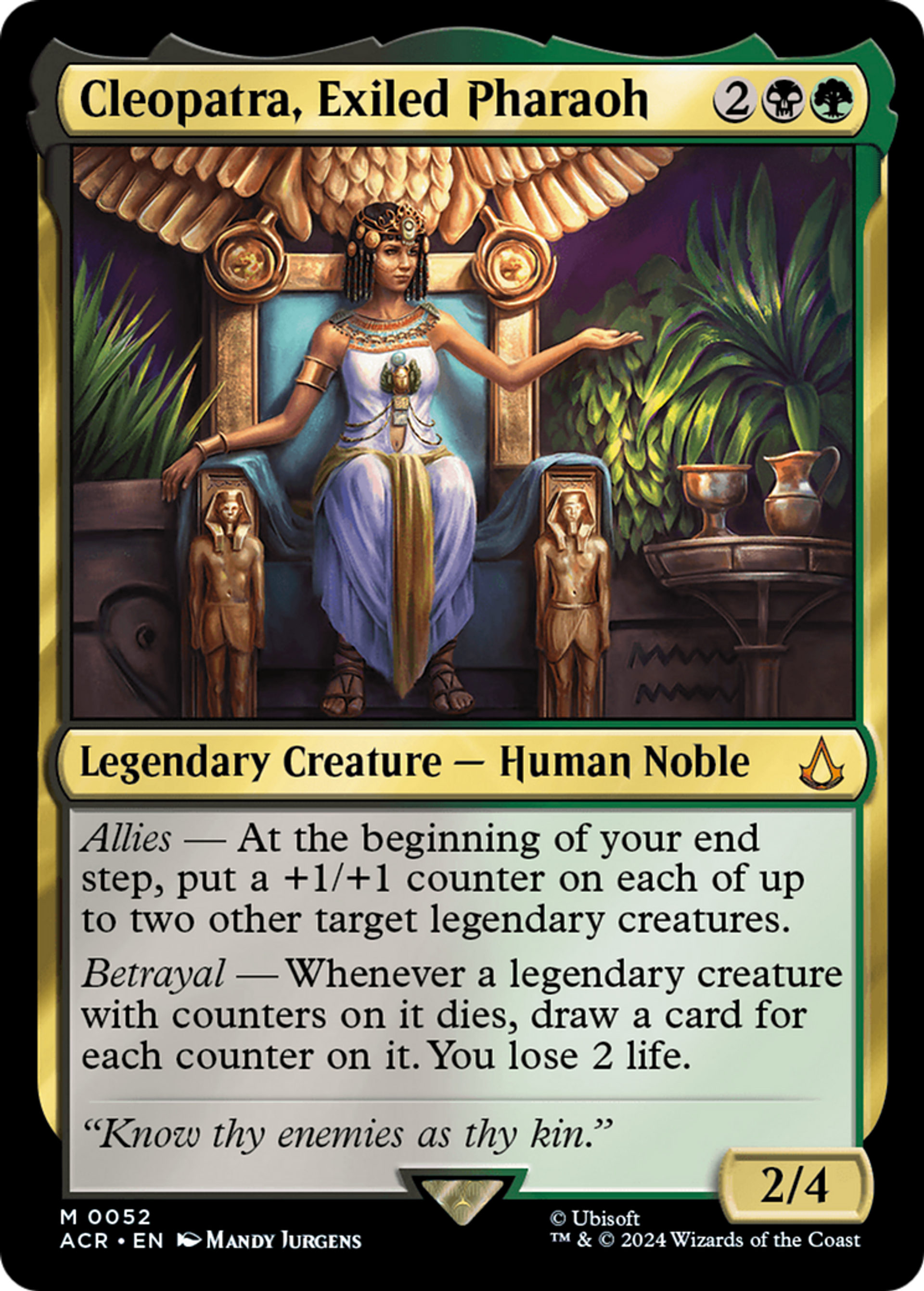 Cleopatra, Exiled Pharaoh — Assassin's Creed — Magic: The Gathering