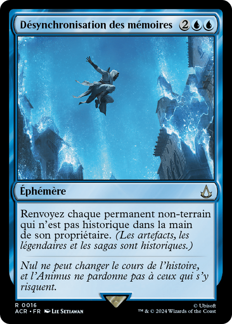 Désynchronisation des mémoires — Assassin's Creed — Magic: The Gathering