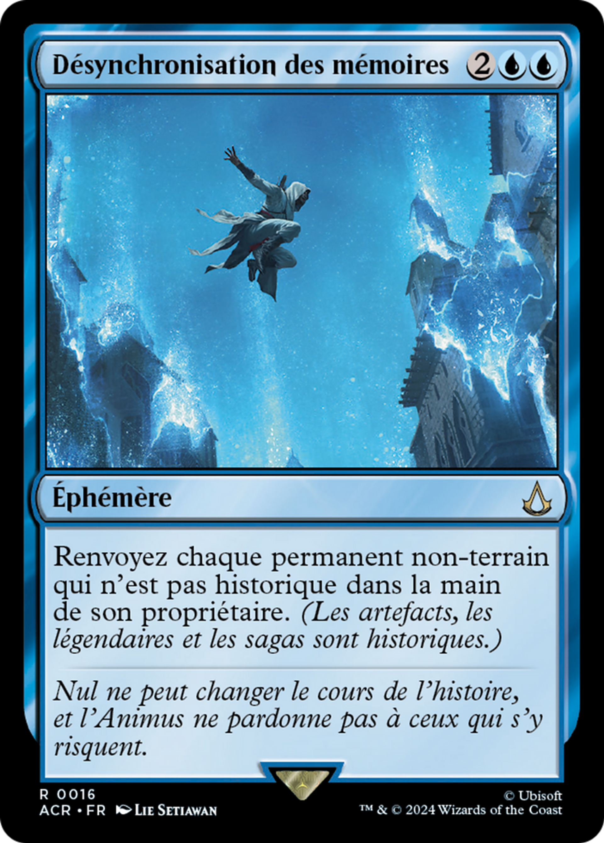 Désynchronisation des mémoires — Assassin's Creed — Magic: The Gathering