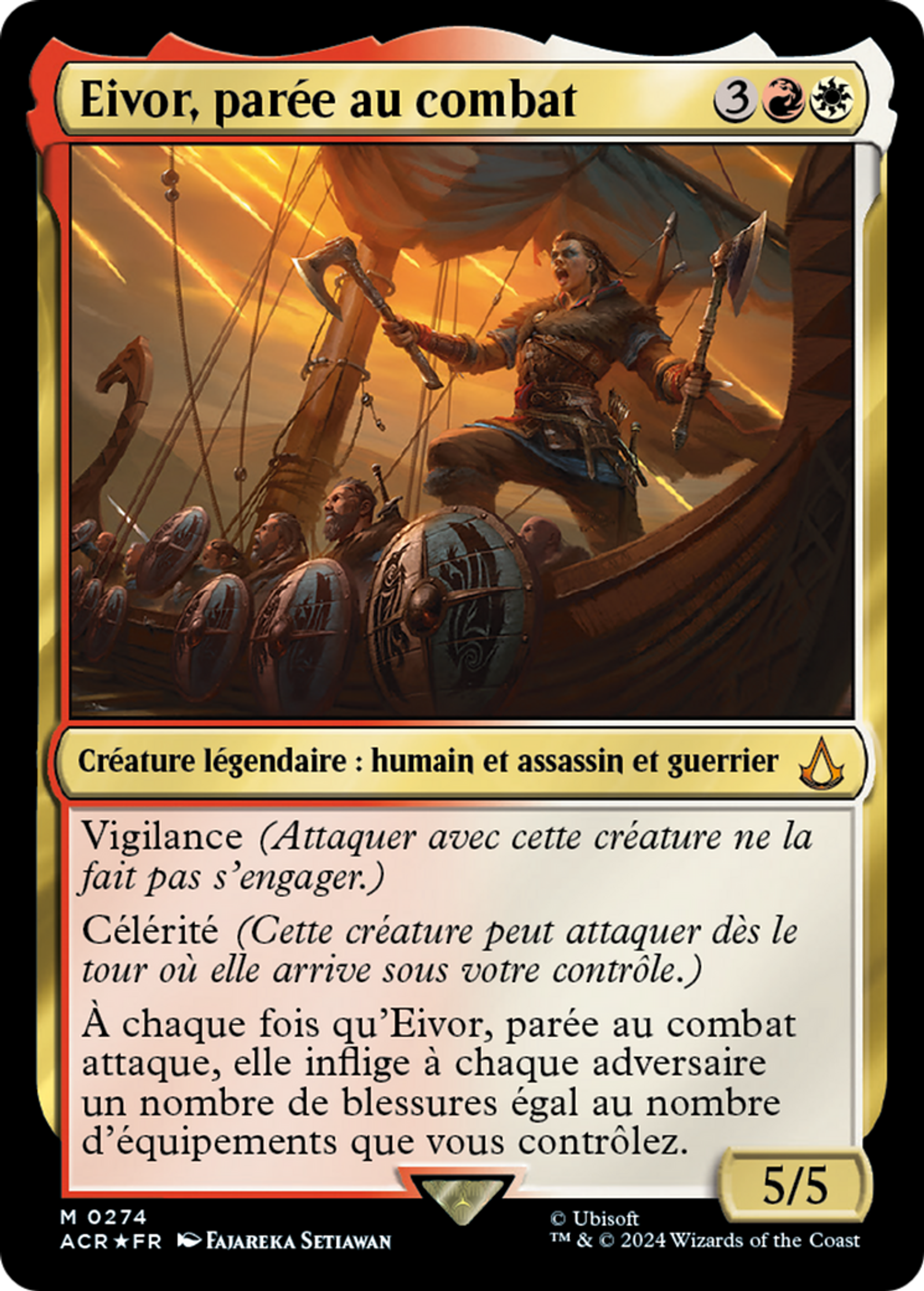 Eivor, parée au combat — Assassin's Creed — Magic: The Gathering