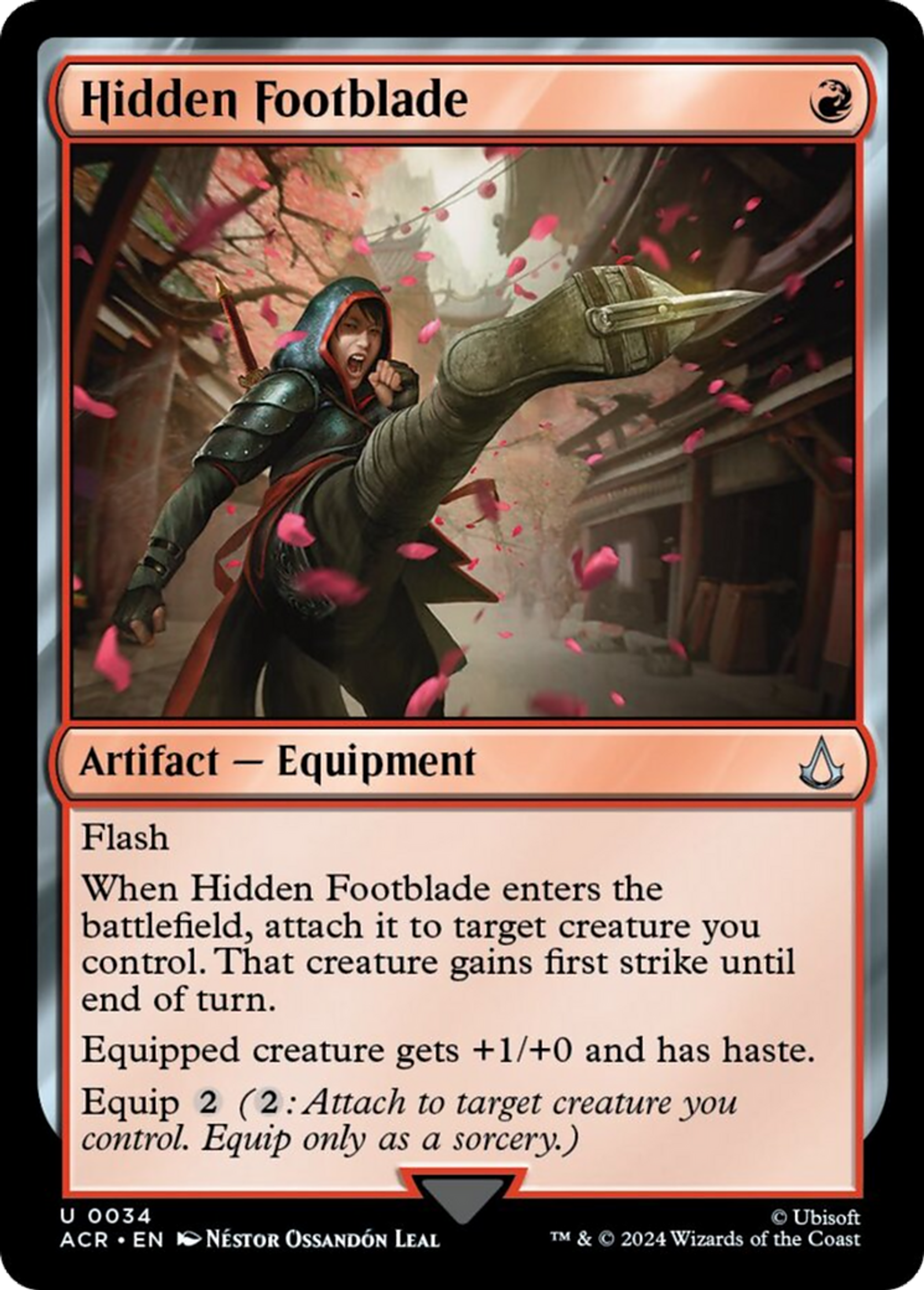 Hidden Footblade — Assassin's Creed — Magic: The Gathering