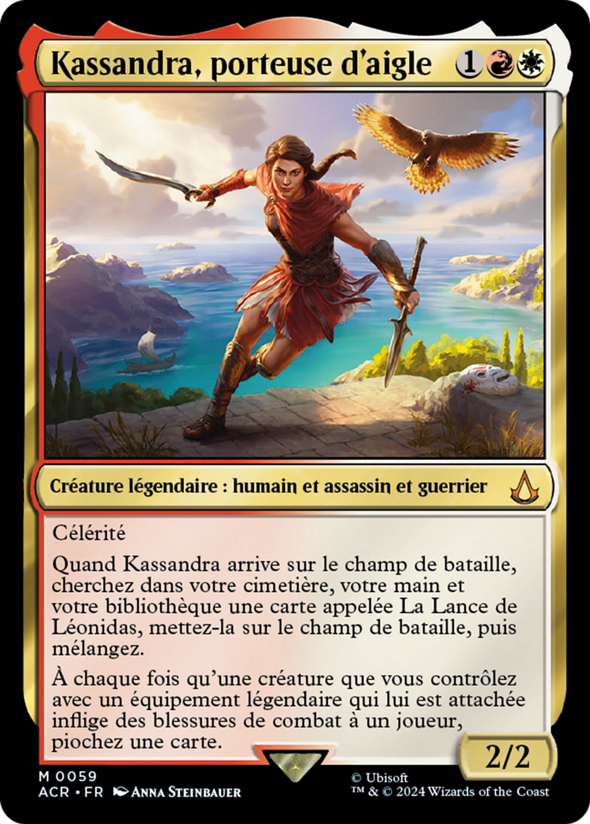 Kassandra, porteuse d'aigle — Assassin's Creed — Magic: The Gathering