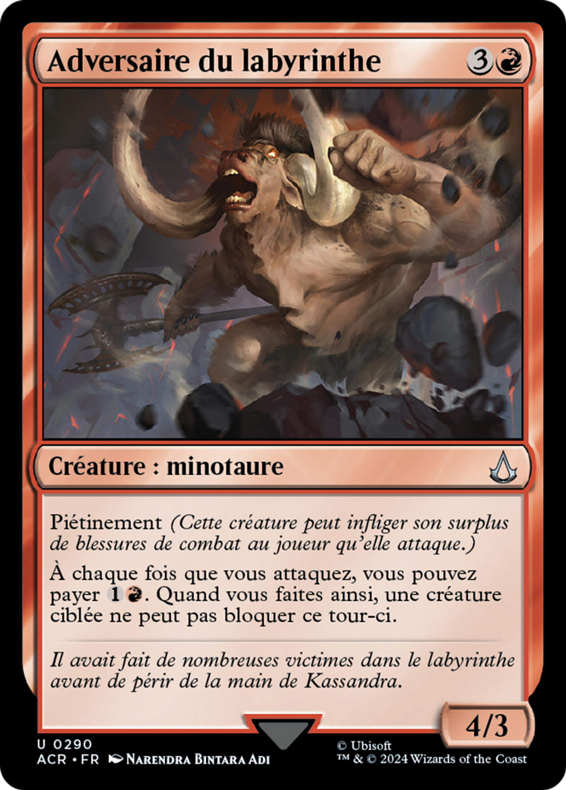 Adversaire du labyrinthe — Assassin's Creed — Magic: The Gathering