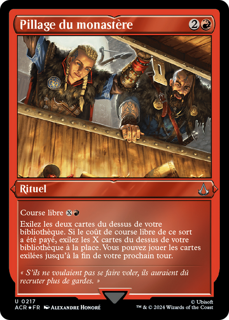 Pillage du monastère — Assassin's Creed — Magic: The Gathering