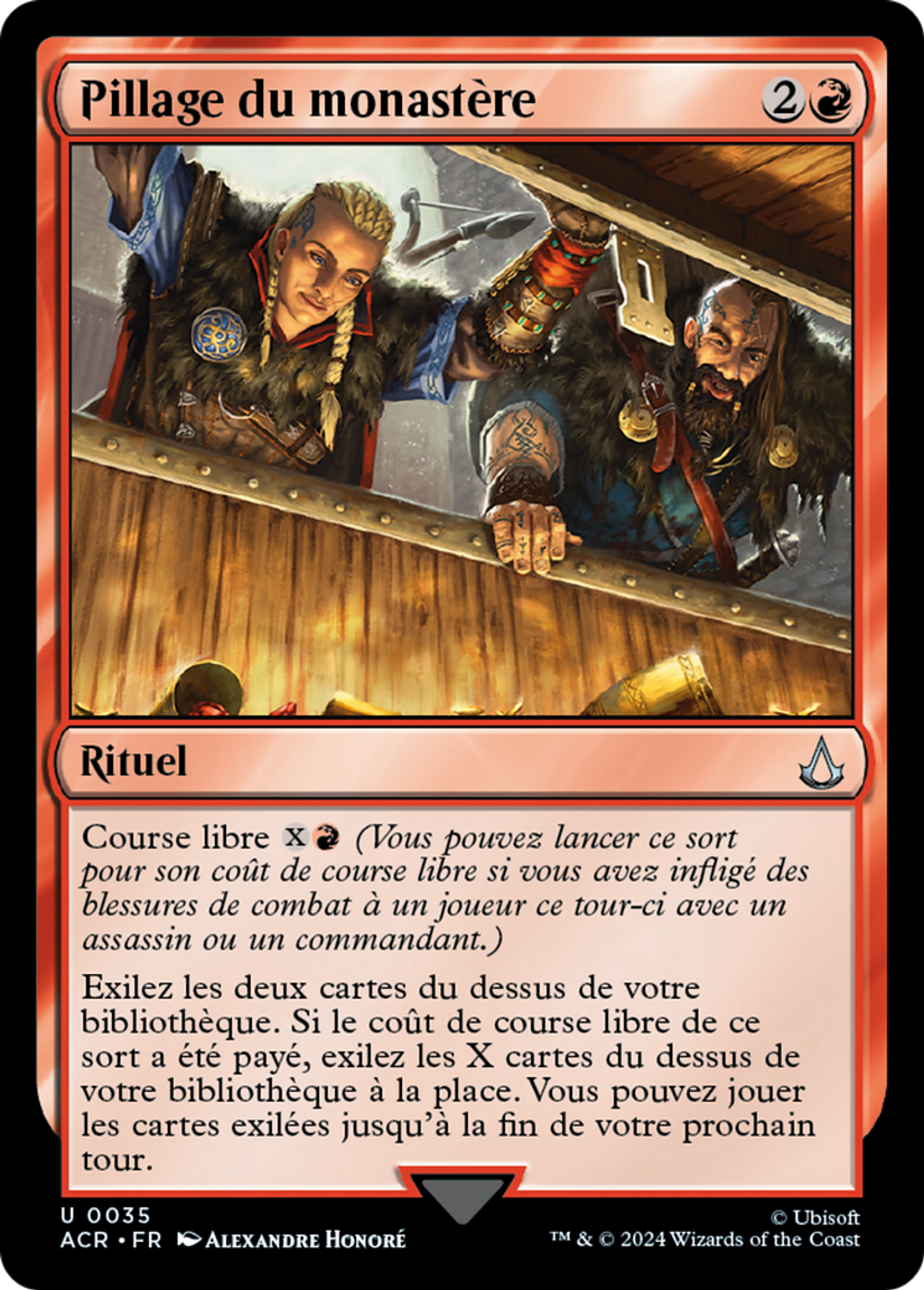 Pillage du monastère — Assassin's Creed — Magic: The Gathering
