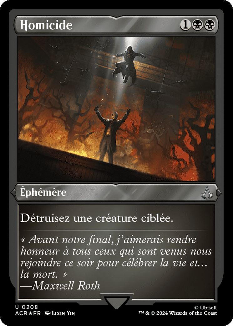 Homicide — Assassin's Creed — Magic: The Gathering