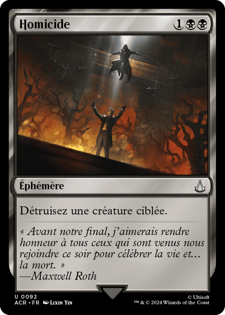 Homicide — Assassin's Creed — Magic: The Gathering